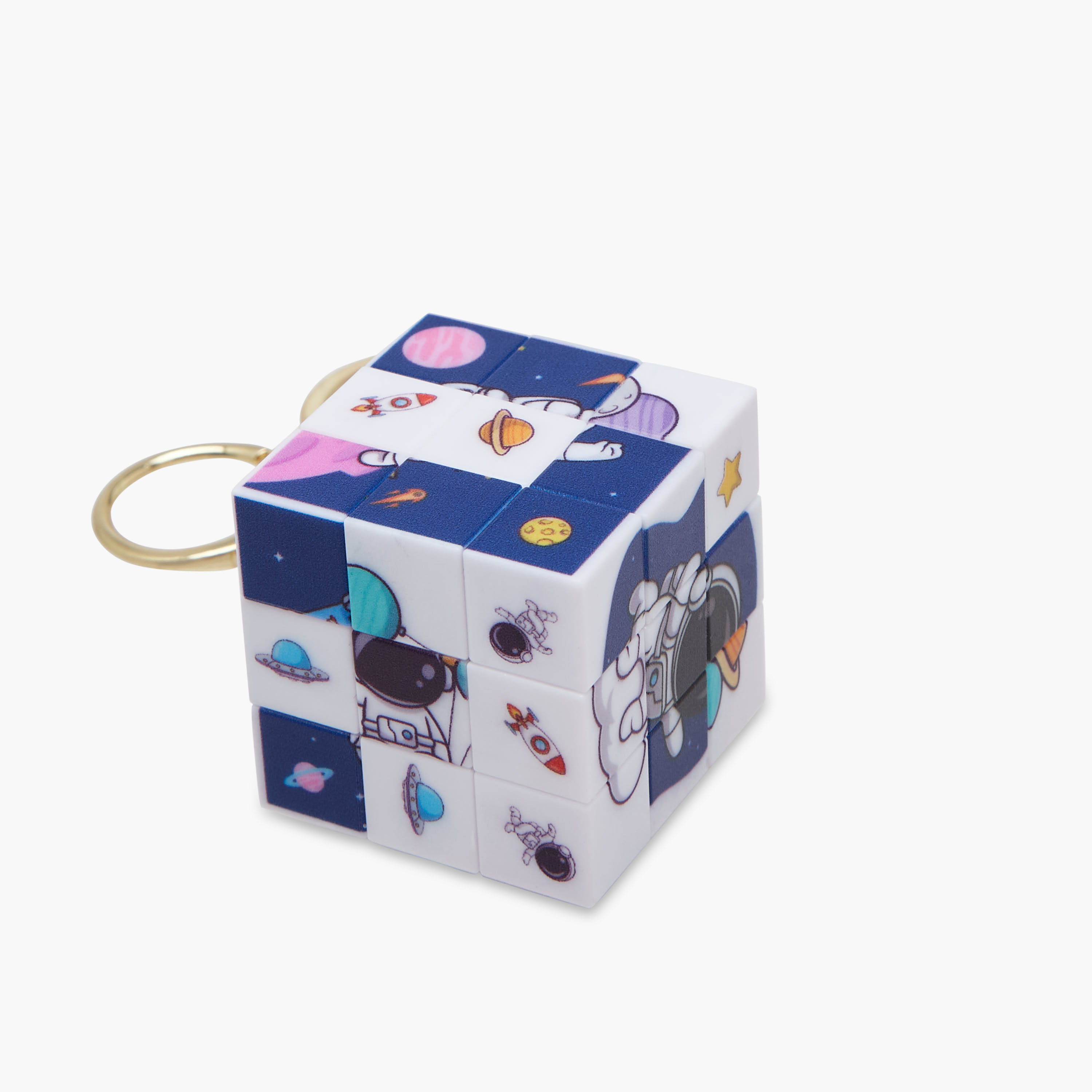 Keyring with Mini Rubik's Cube-girls-accessories-keyringsandbagcharms-image-3