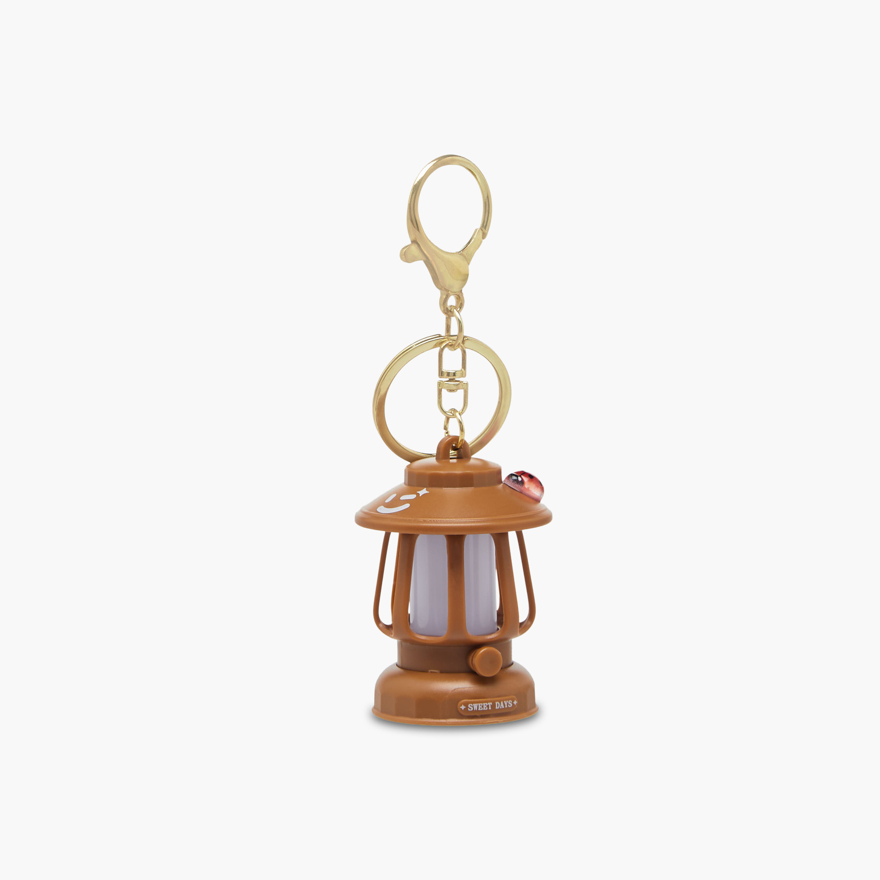 Keyring with Mini Camping Lantern Accent-girls-accessories-keyringsandbagcharms-image-1