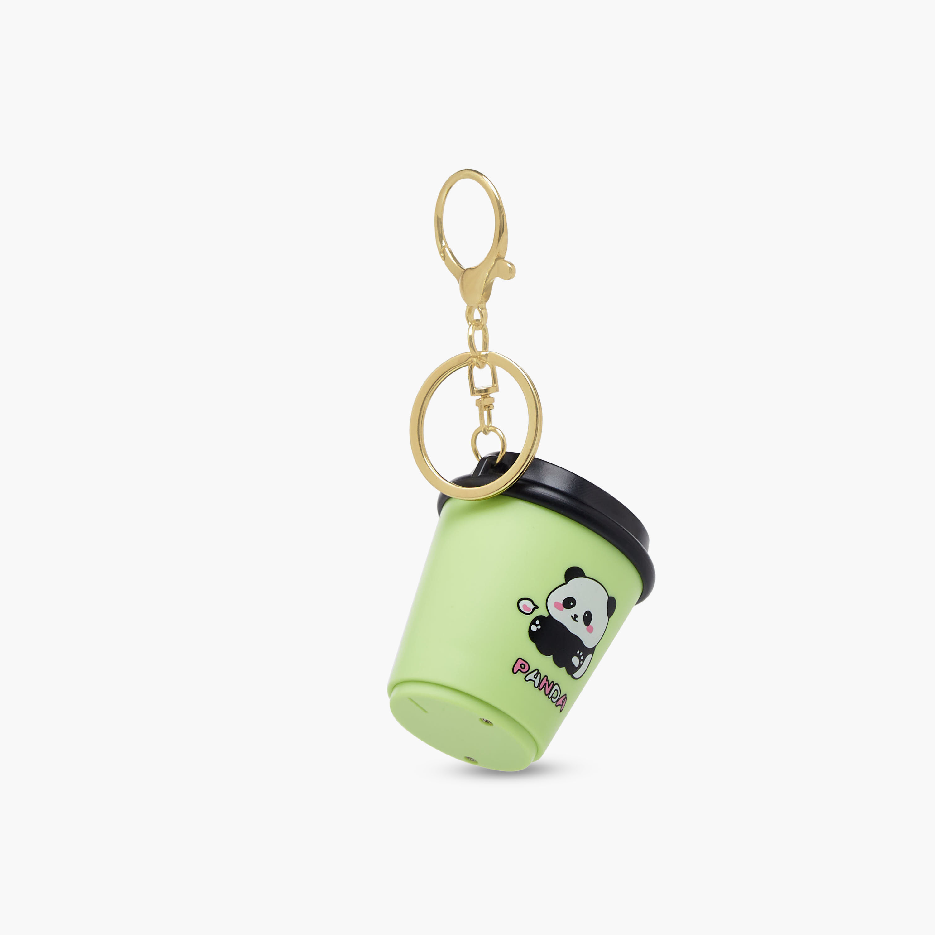 Keyring with Panda Tea Cup Accent-girls-accessories-keyringsandbagcharms-image-1