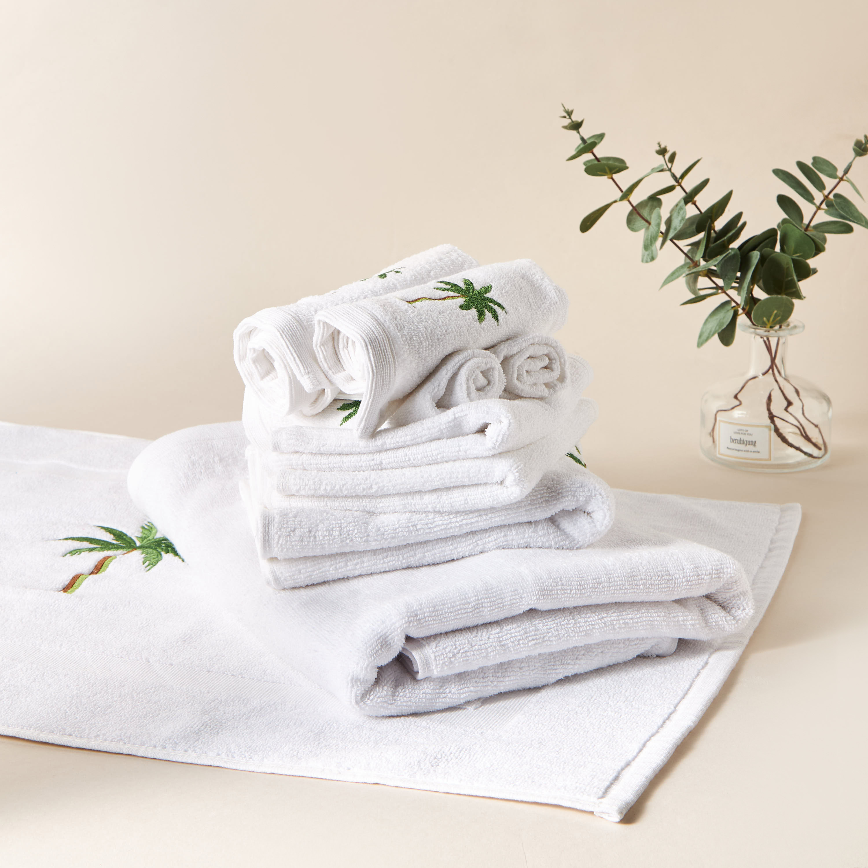 Palm Terry 4-Piece Wash Towel Set - 30x30 cms-household-bathandlaundry-bathlinen-towels-image-5