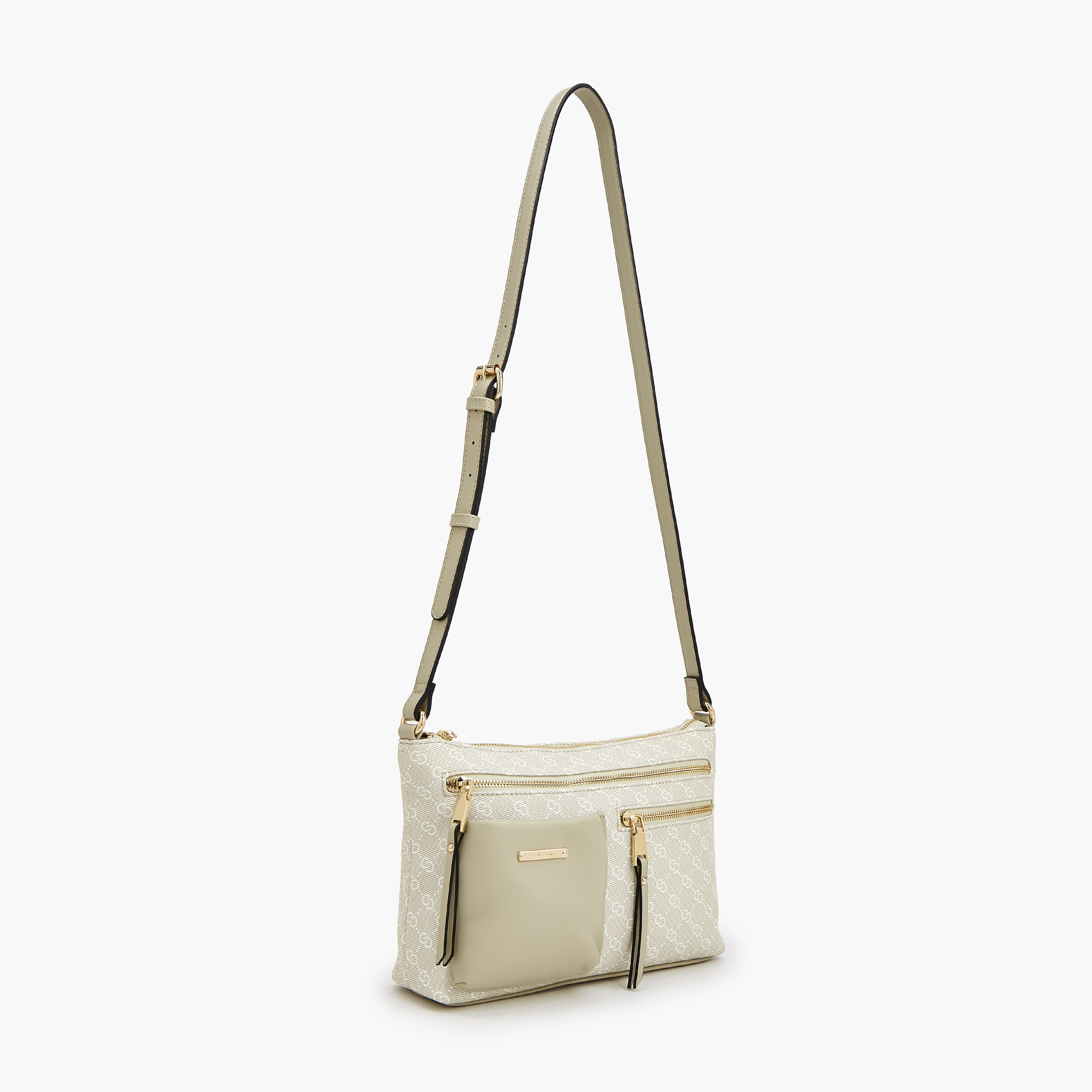 Celeste Monogram Print Crossbody Bag with Adjustable Strap-women-bagsandwallets-handbags-image-2