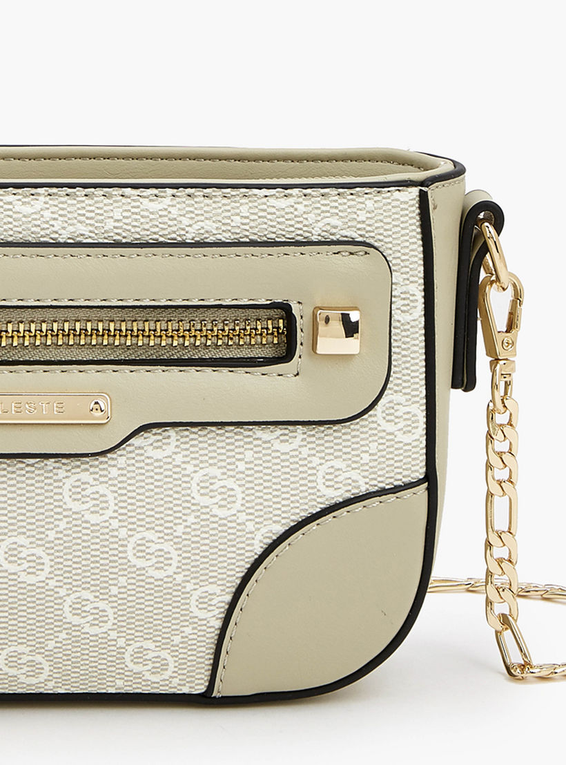 شنطة كروس بودي بطبعات مونوجرام وحزام سلسلة من سيليست-women-bagsandwallets-handbags-image-8