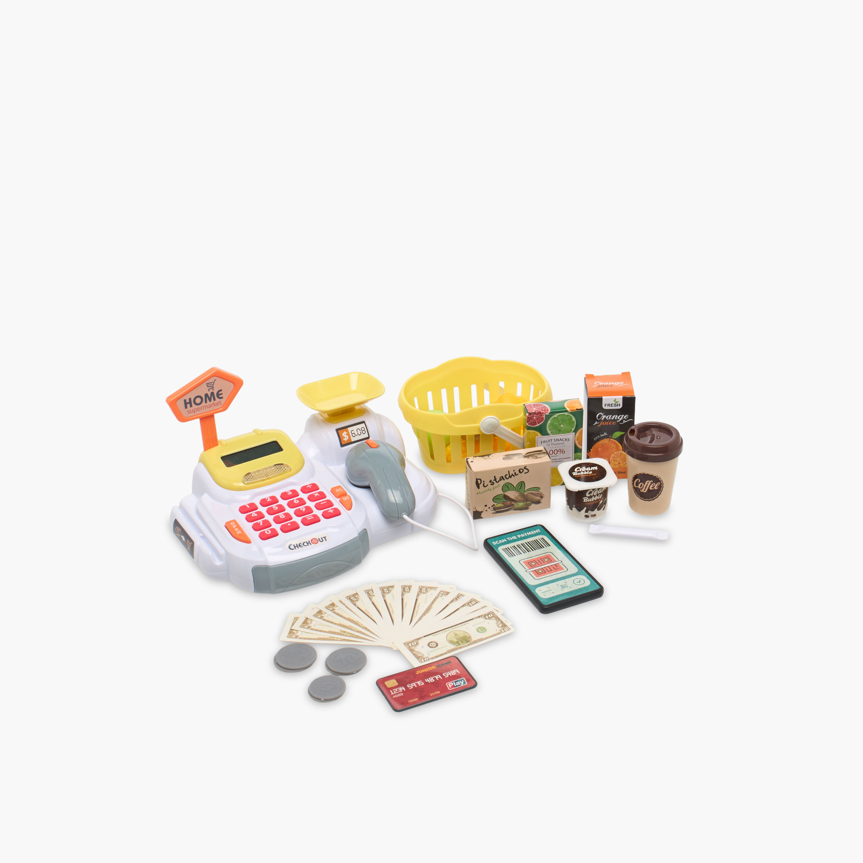 مجموعة ألعاب ماكينة سوبرماركت لتسجيل نقود-toys-roleplay-supermarketandshoppingsets-image-3