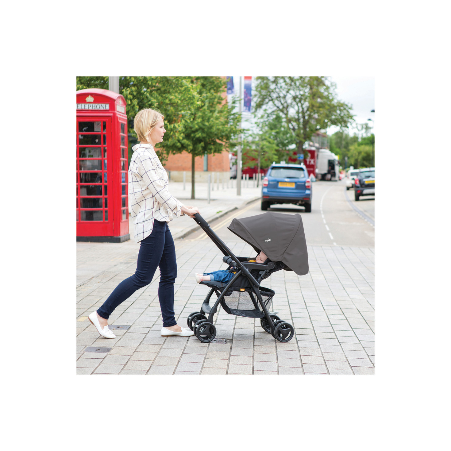 عربة أطفال ميروس بنظام طي بزر ضغط وإطار معدني وقفل للعجلات من جوي-baby-gear-strollersandprams-strollers-image-7