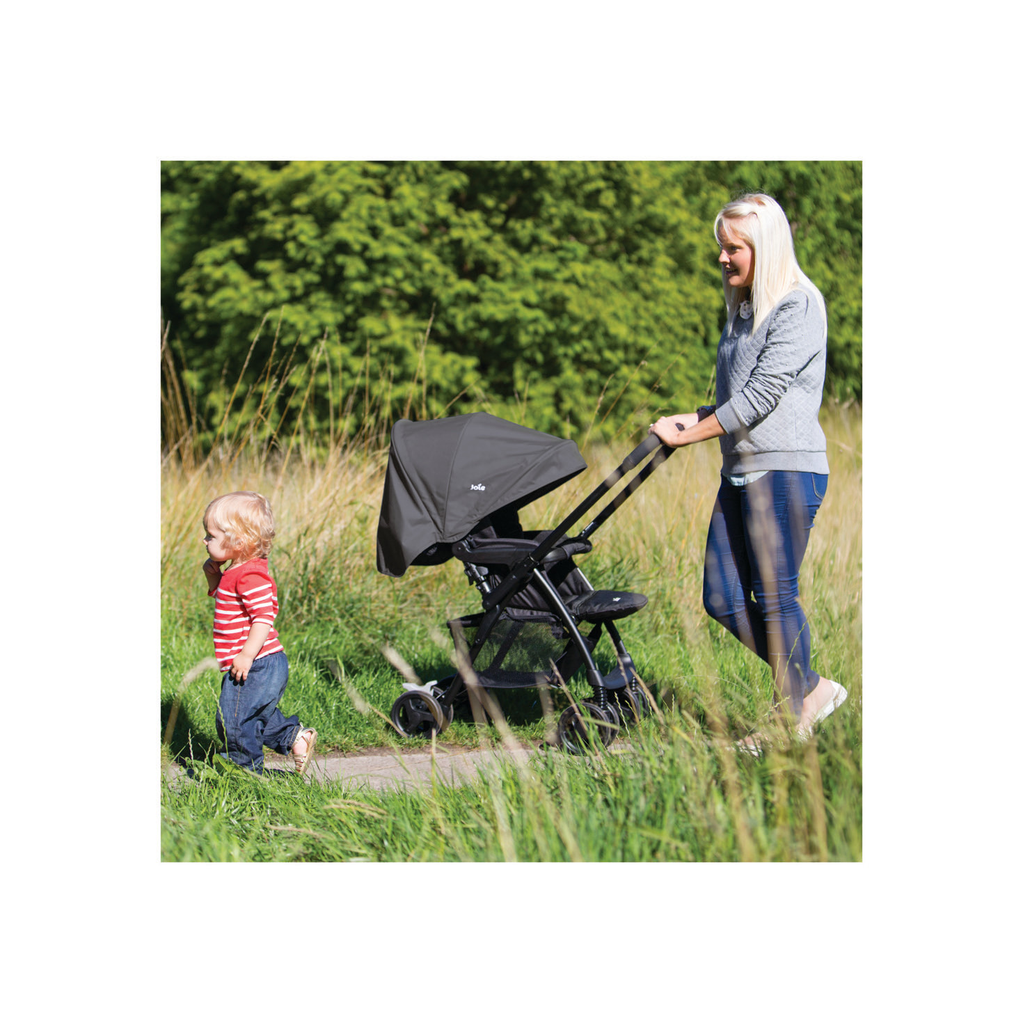 عربة أطفال ميروس بنظام طي بزر ضغط وإطار معدني وقفل للعجلات من جوي-baby-gear-strollersandprams-strollers-image-9