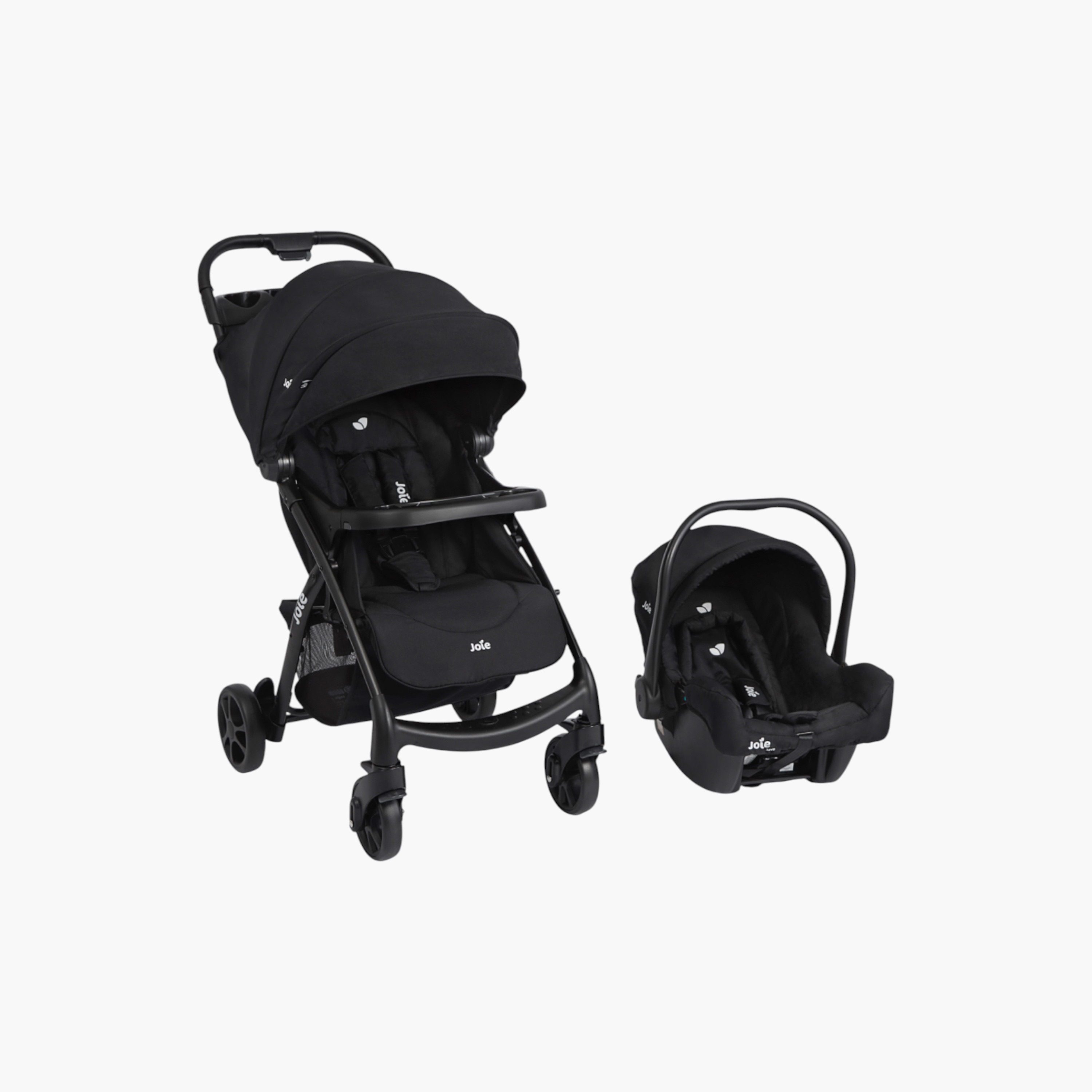 نظام السفر من جوي ميوز إل إكس بلون اسود من قطعتين مع مظلة شمسية (حتى 3 سنوات)-baby-gear-strollersandprams-travelsystems-image-2