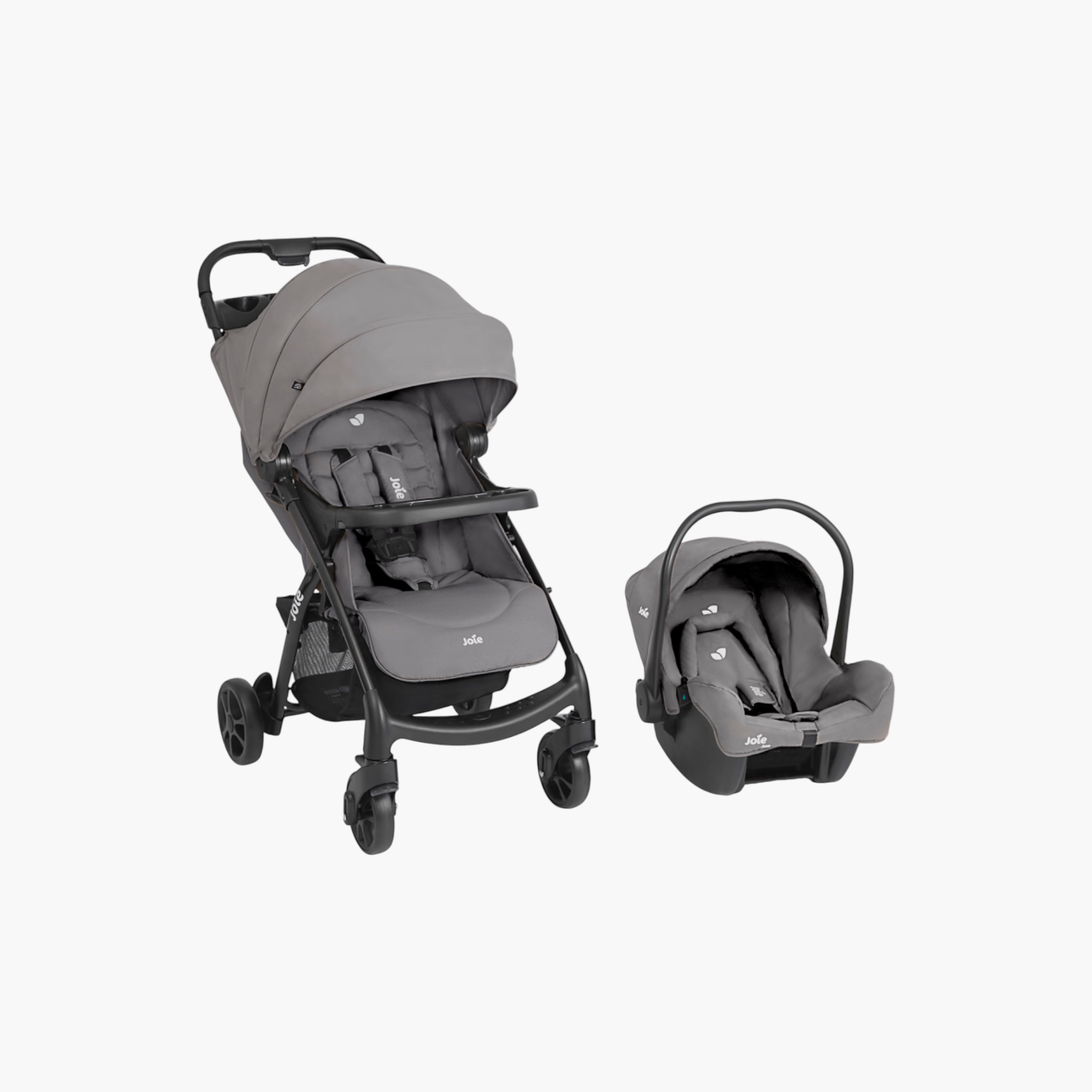 Joie Muze LX Black 2-Piece Travel System with Sun Canopy (Upto 3 years)-baby-gear-strollersandprams-travelsystems-image-1