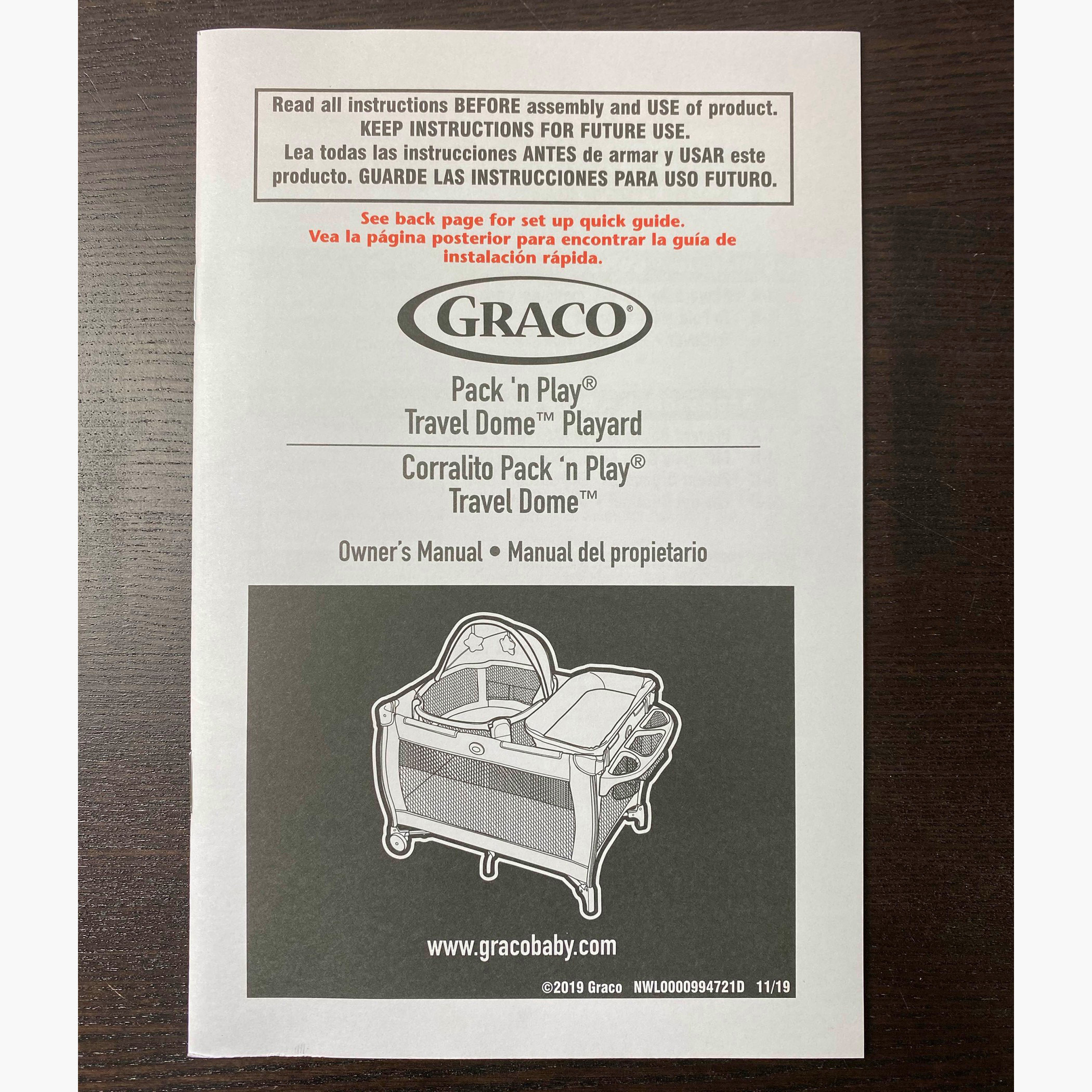 سرير سفر بمساحة لعب من جراكو-baby-gear-travelcots-image-1