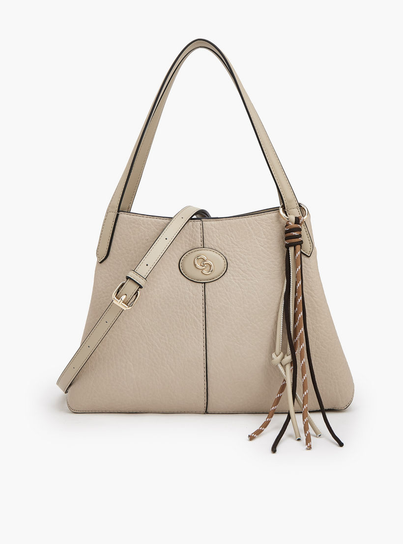 Celeste Textured Shoulder Bag with Detachable Strap-women-bagsandwallets-handbags-image-1