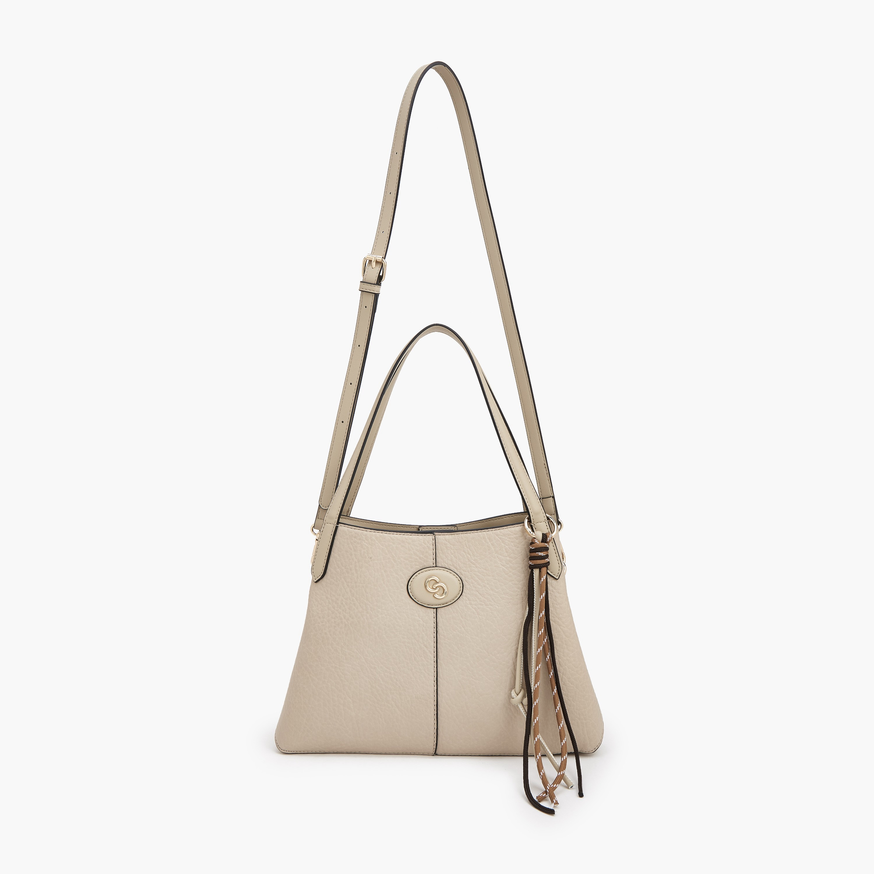 Celeste Textured Shoulder Bag with Detachable Strap-women-bagsandwallets-handbags-image-3