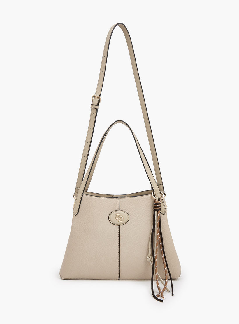 Celeste Textured Shoulder Bag with Detachable Strap-women-bagsandwallets-handbags-image-3