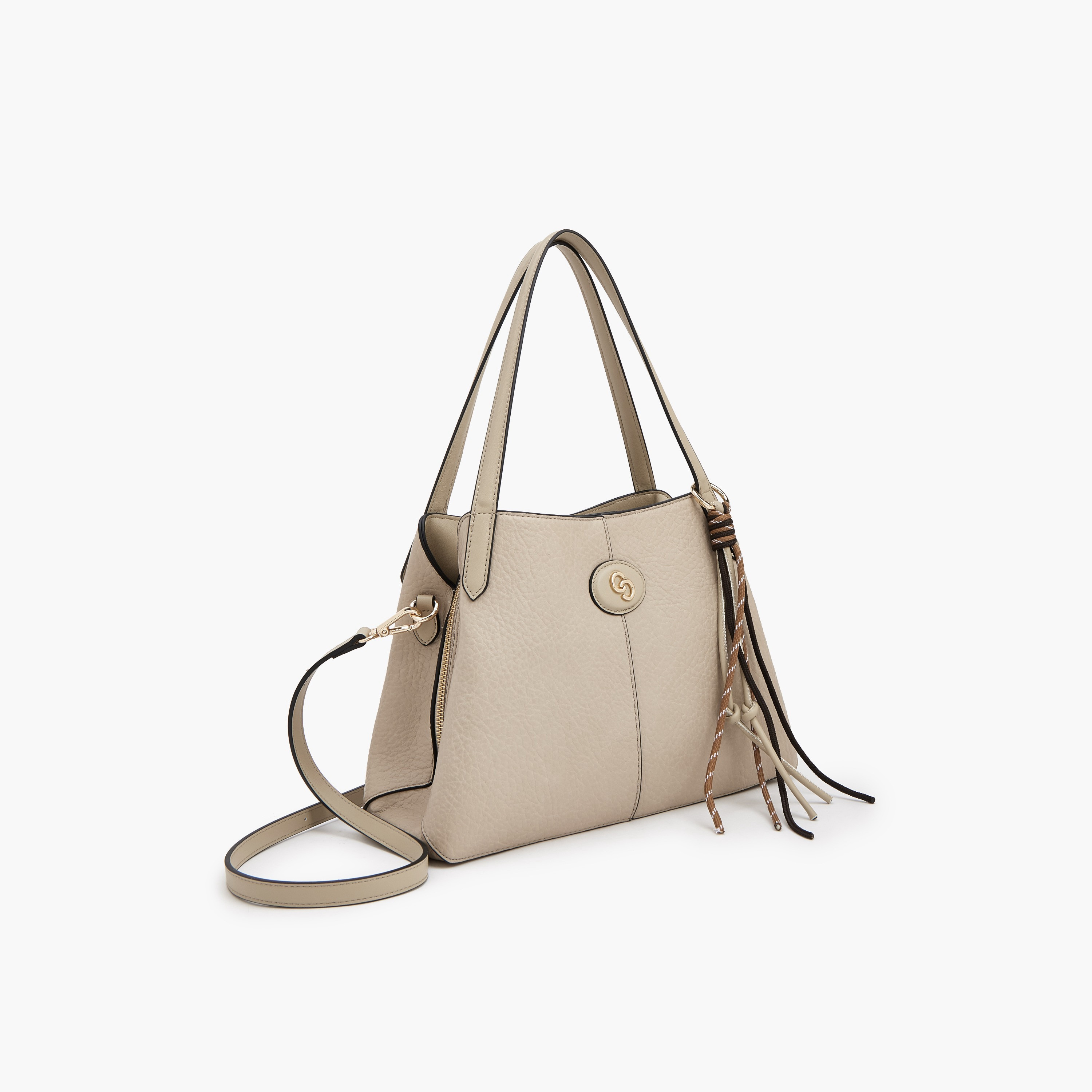 Celeste Textured Shoulder Bag with Detachable Strap-women-bagsandwallets-handbags-image-4