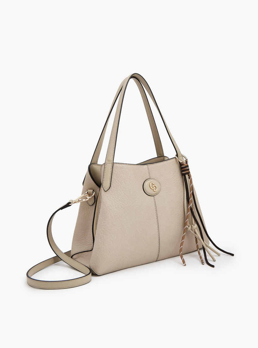 Celeste Textured Shoulder Bag with Detachable Strap-women-bagsandwallets-handbags-image-4