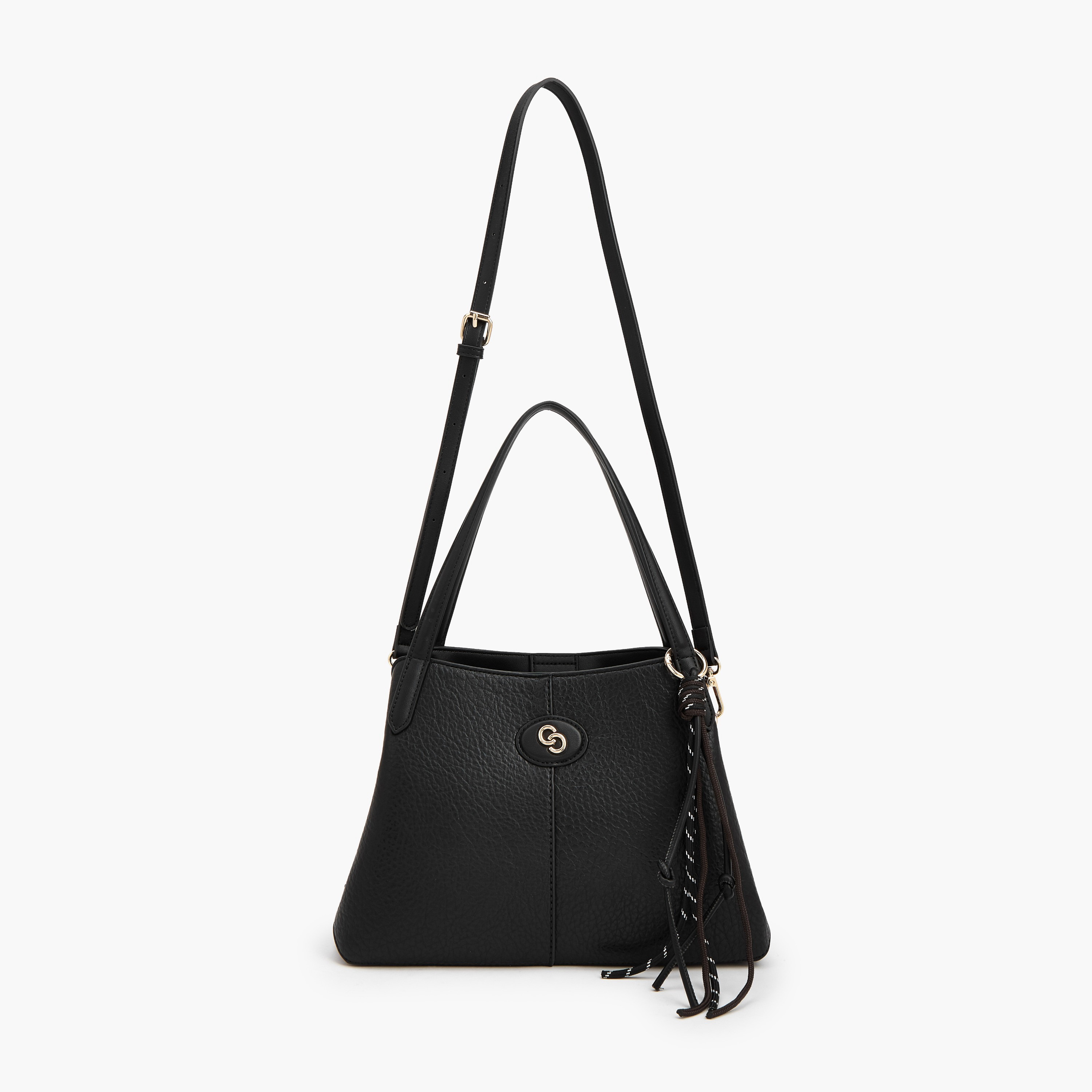 شنطة كتف بارزة الملمس بحزام قابل للفصل من سيليست-women-bagsandwallets-handbags-image-3