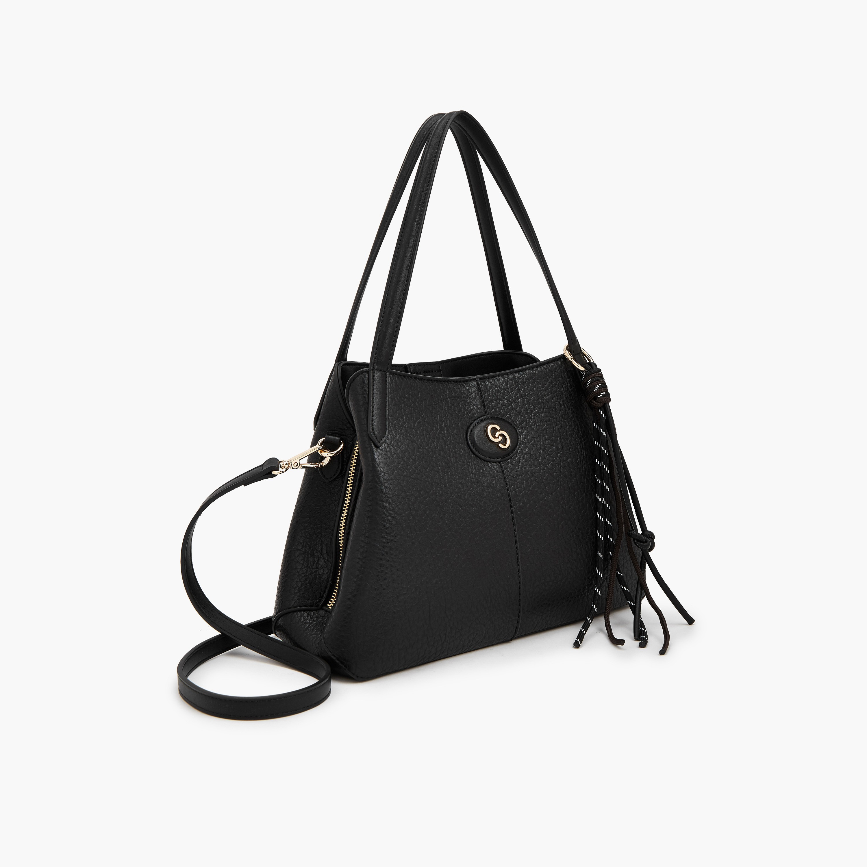 شنطة كتف بارزة الملمس بحزام قابل للفصل من سيليست-women-bagsandwallets-handbags-image-4