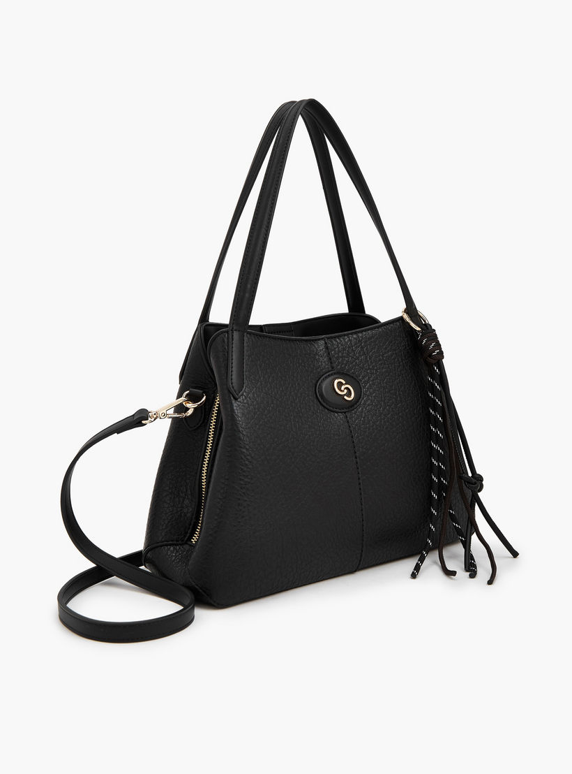شنطة كتف بارزة الملمس بحزام قابل للفصل من سيليست-women-bagsandwallets-handbags-image-4