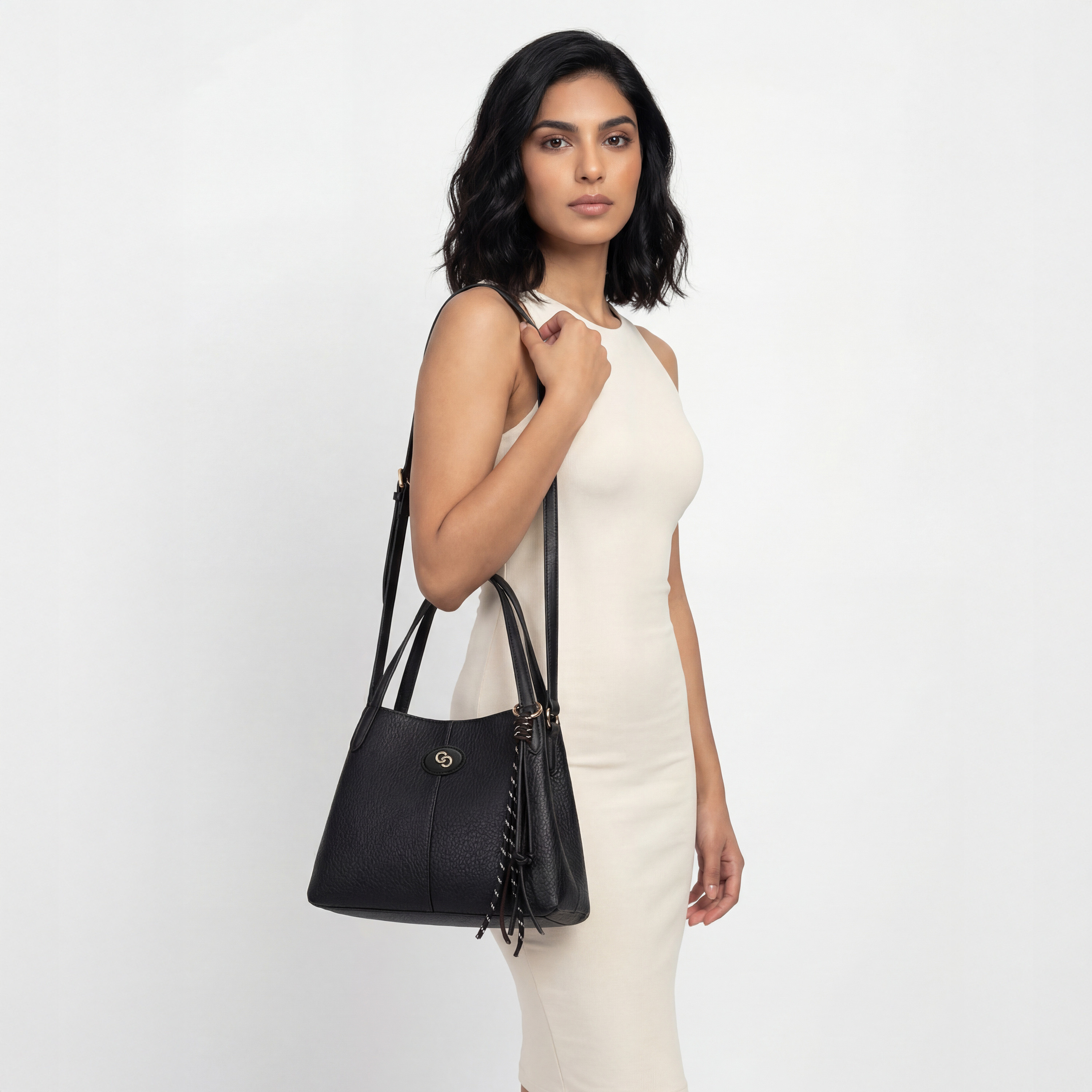 شنطة كتف بارزة الملمس بحزام قابل للفصل من سيليست-women-bagsandwallets-handbags-image-2