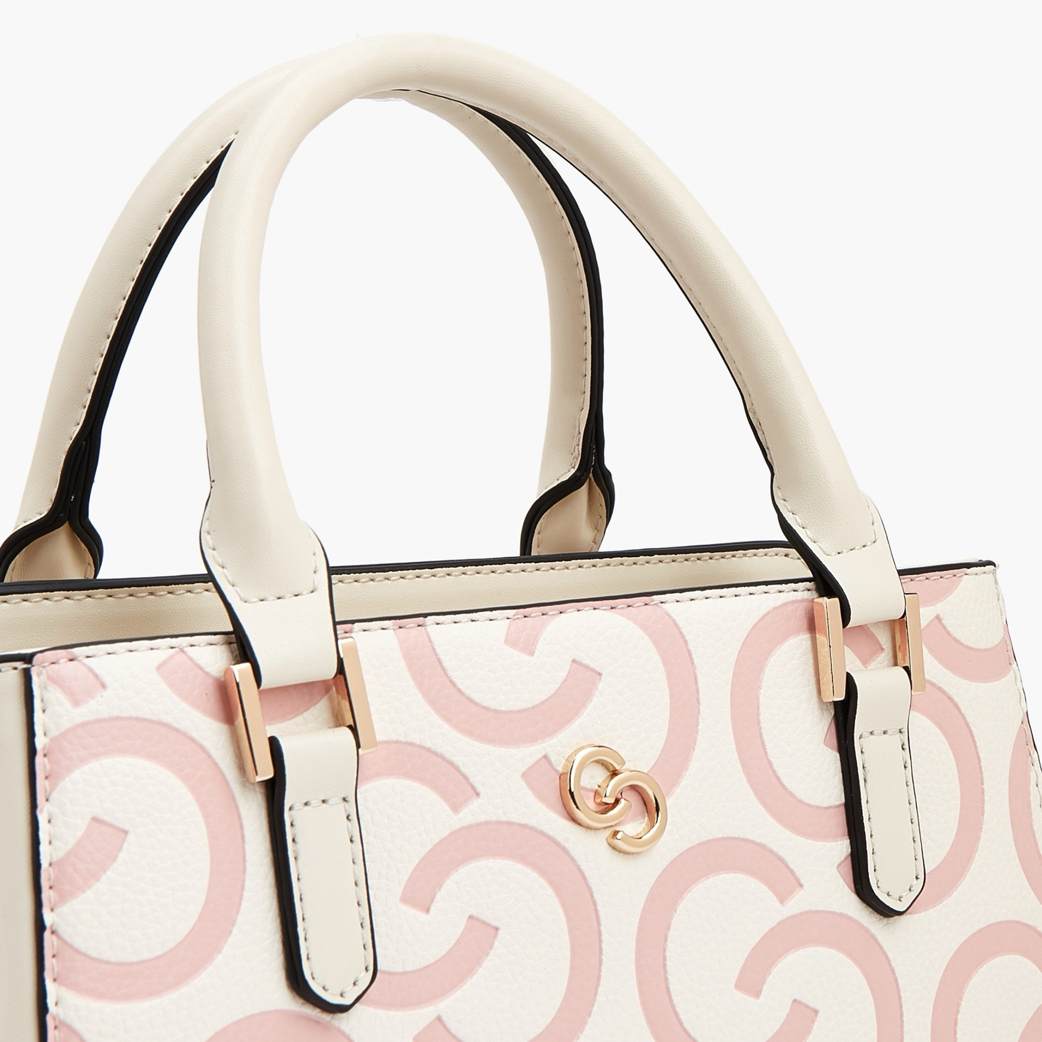 شنطة توتي بنقوش مونوجرام بارزة بحزام قابل للتعديل من سيليست-women-bagsandwallets-handbags-image-4