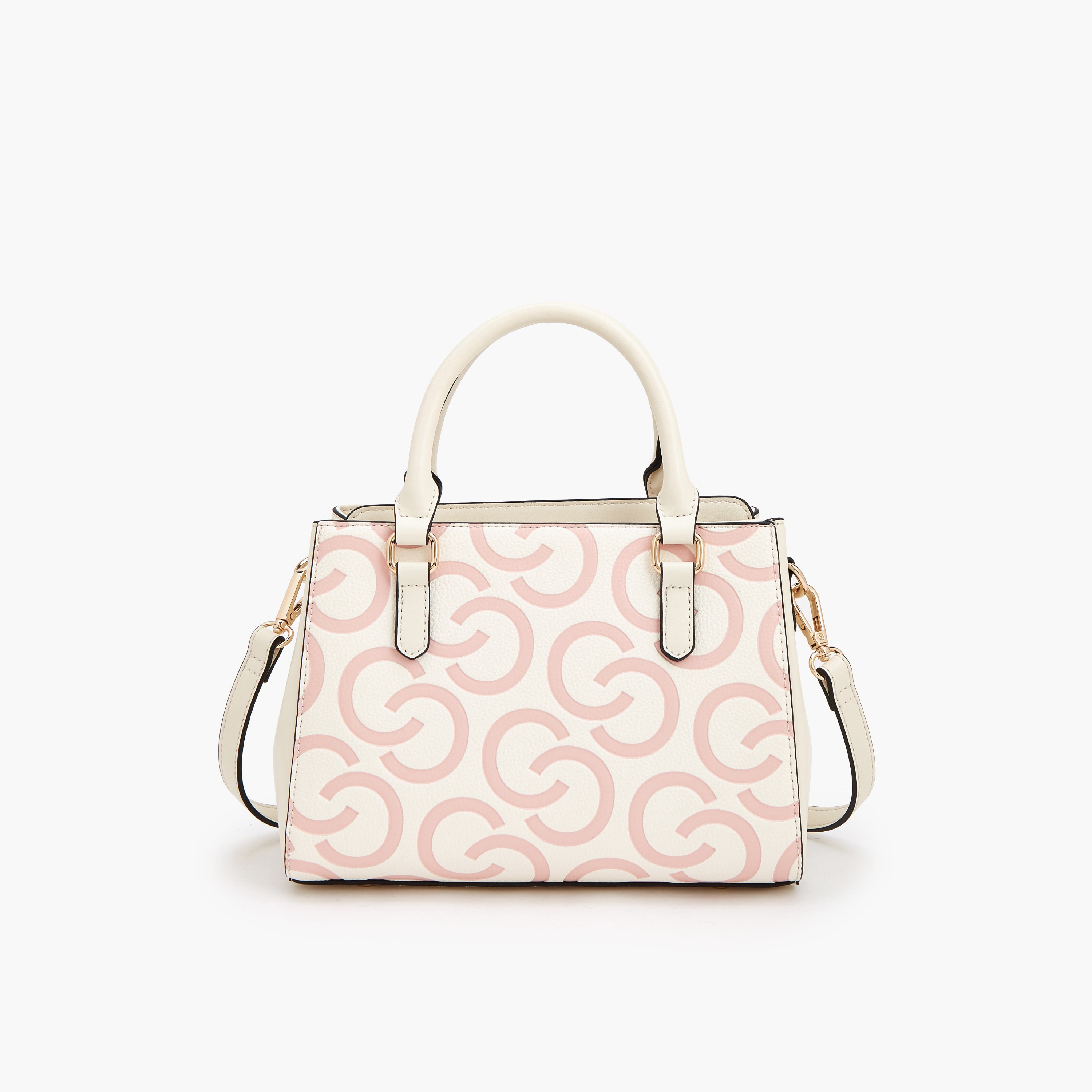 شنطة توتي بنقوش مونوجرام بارزة بحزام قابل للتعديل من سيليست-women-bagsandwallets-handbags-image-5