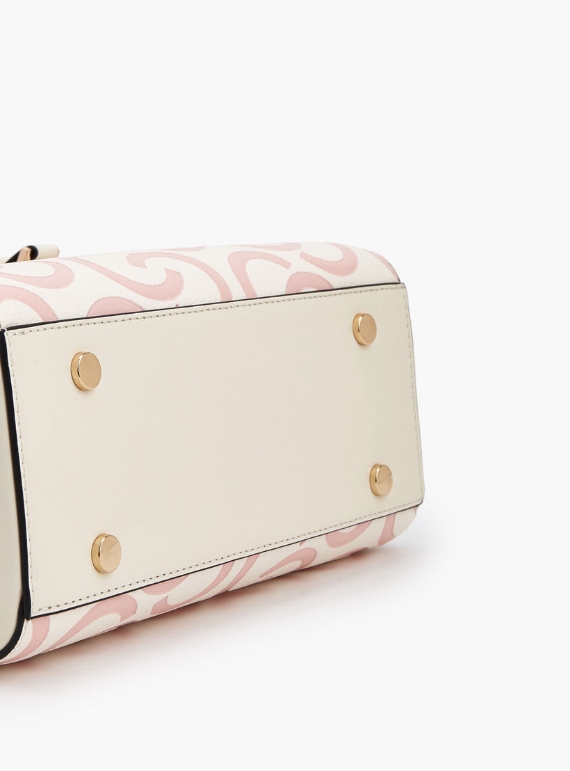 شنطة توتي بنقوش مونوجرام بارزة بحزام قابل للتعديل من سيليست-women-bagsandwallets-handbags-image-6