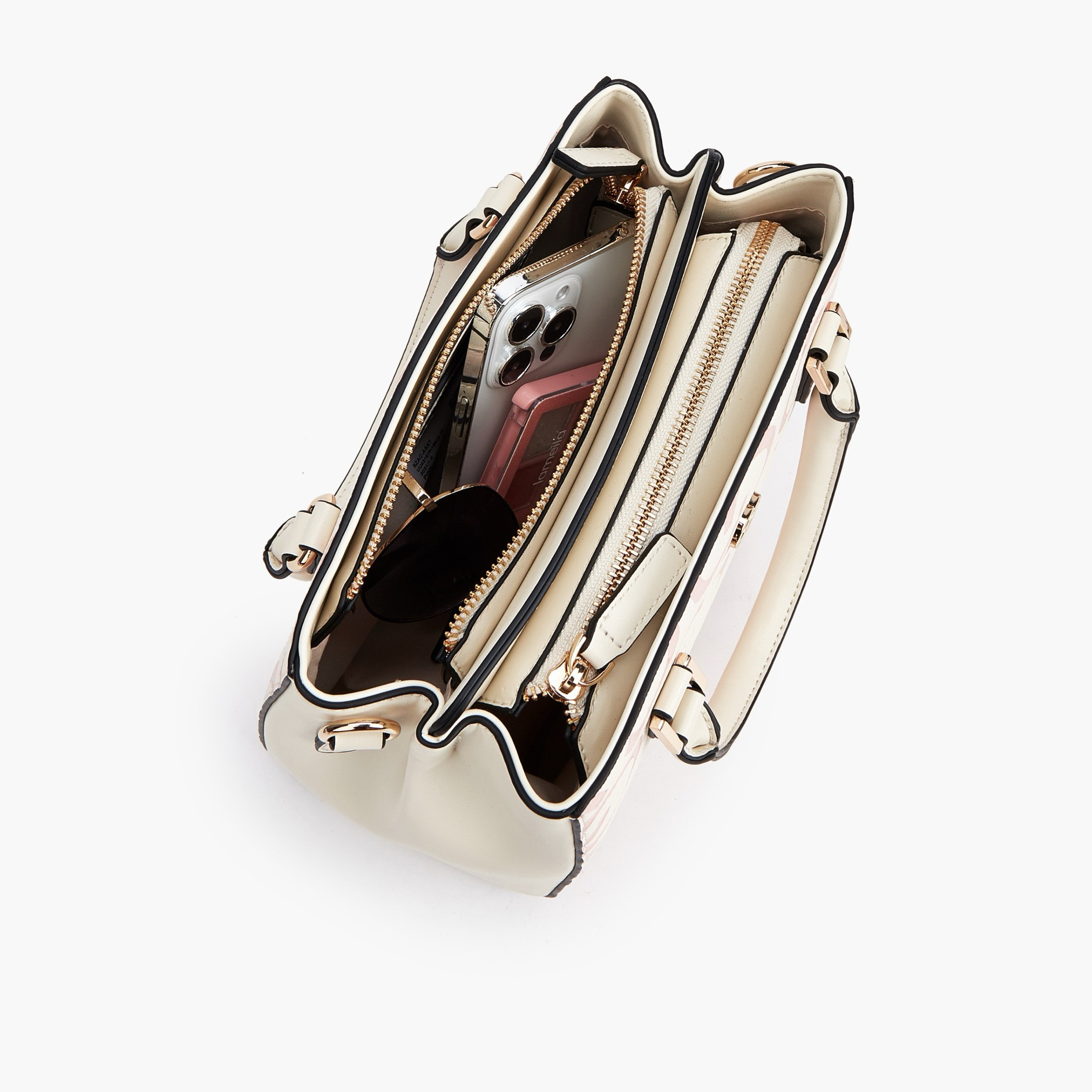 شنطة توتي بنقوش مونوجرام بارزة بحزام قابل للتعديل من سيليست-women-bagsandwallets-handbags-image-7