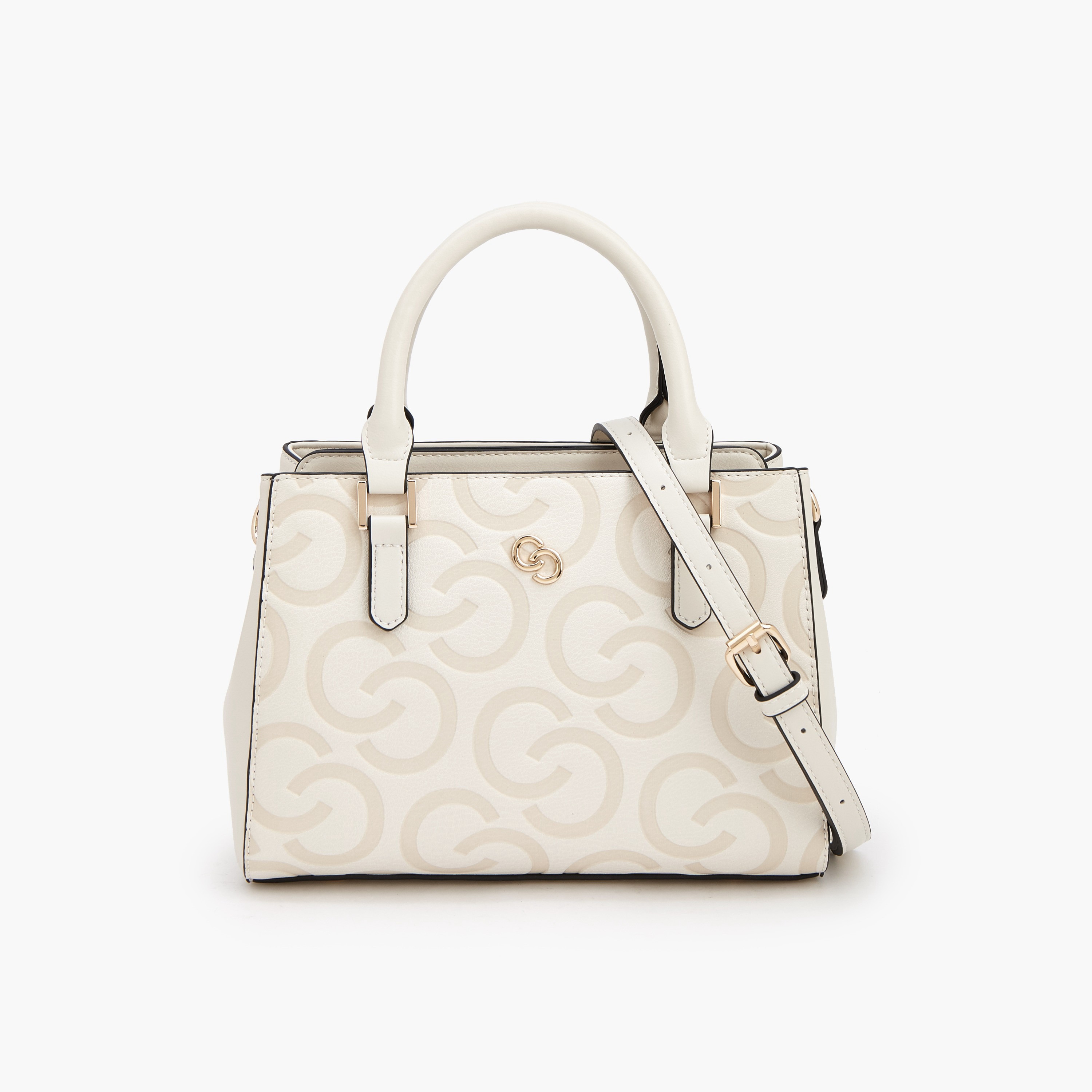 Celeste Monogram Debossed Tote Bag with Adjustable Strap-women-bagsandwallets-handbags-image-1