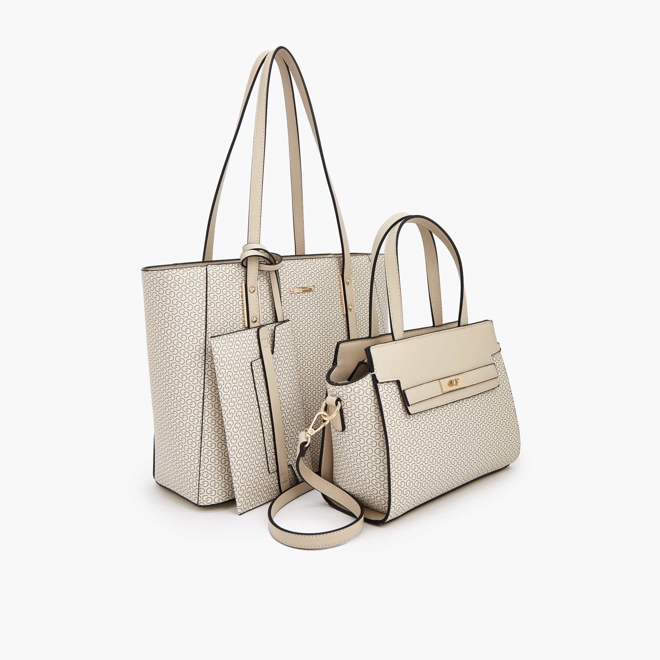 Celeste Monogram Print Tote Bag with Shoulder Bag and Pouch-women-bagsandwallets-handbags-image-7