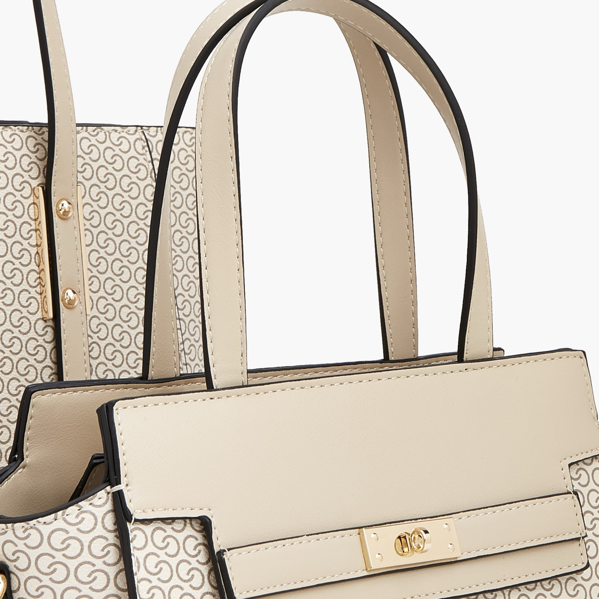 Celeste Monogram Print Tote Bag with Shoulder Bag and Pouch-women-bagsandwallets-handbags-image-2