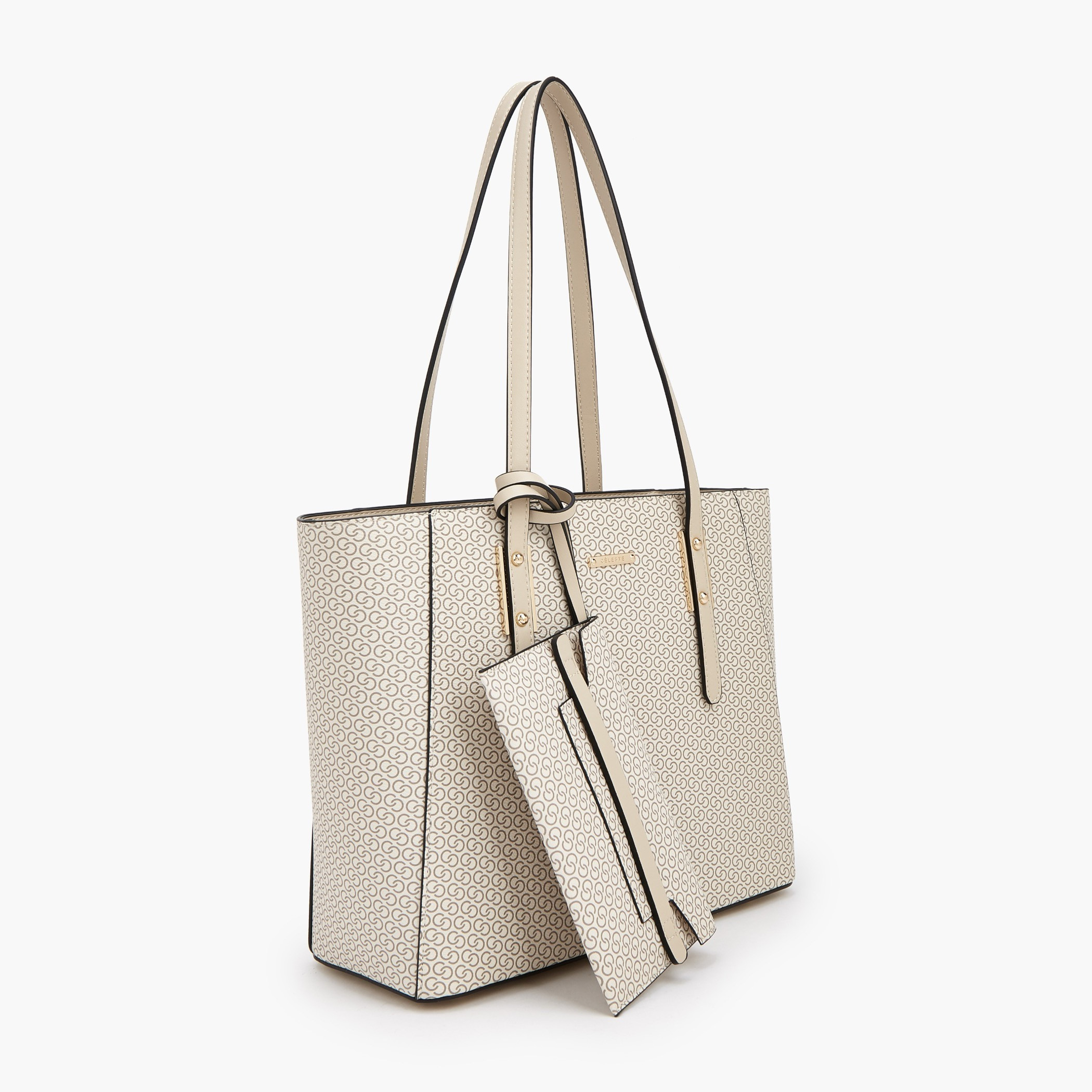 Celeste Monogram Print Tote Bag with Shoulder Bag and Pouch-women-bagsandwallets-handbags-image-5