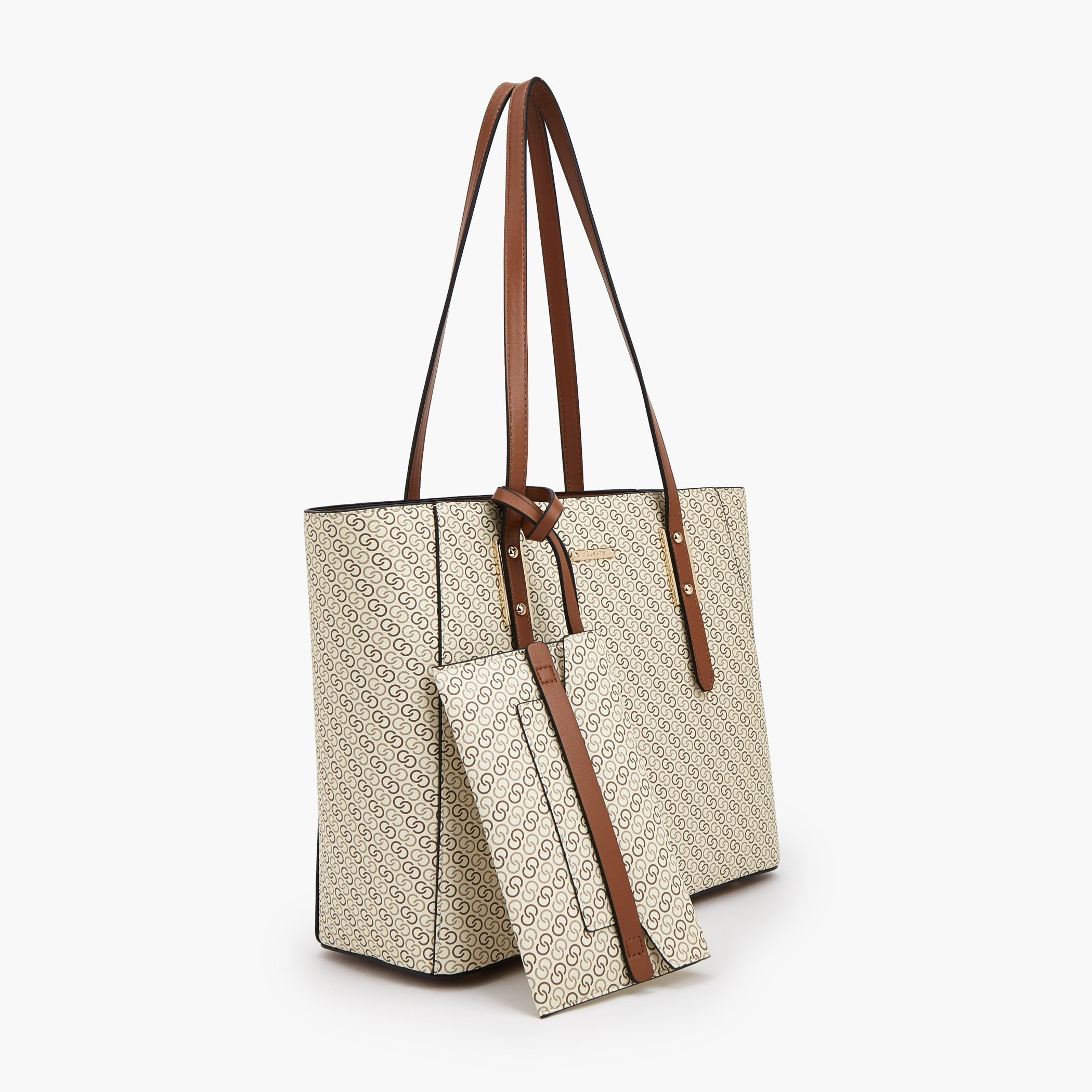 Celeste Monogram Print Tote Bag with Shoulder Bag and Pouch-women-bagsandwallets-handbags-image-8