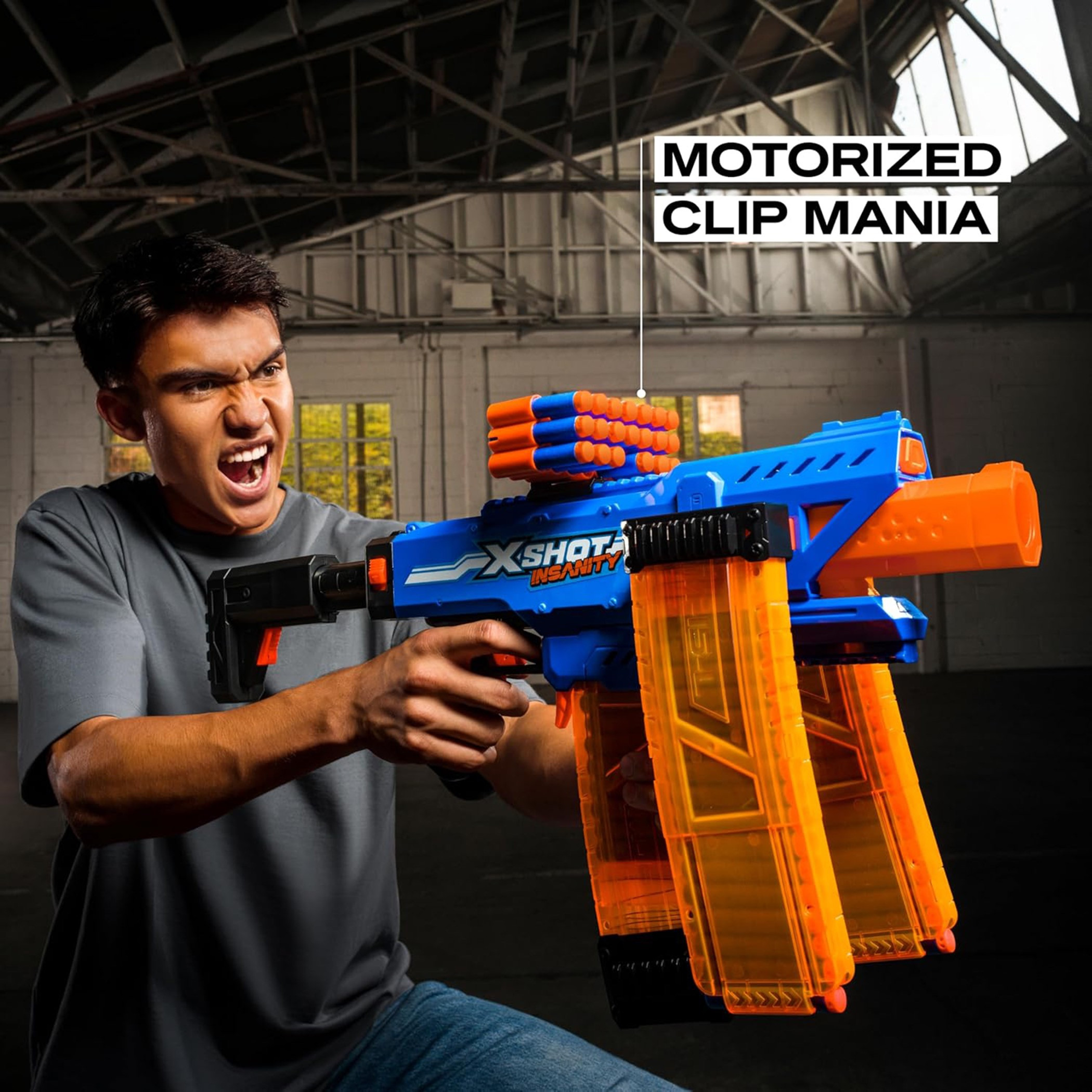 X-Shot Insanity Motorised Clip Blaster Toy-toys-outdoor-gunsandfoamblasters-image-4