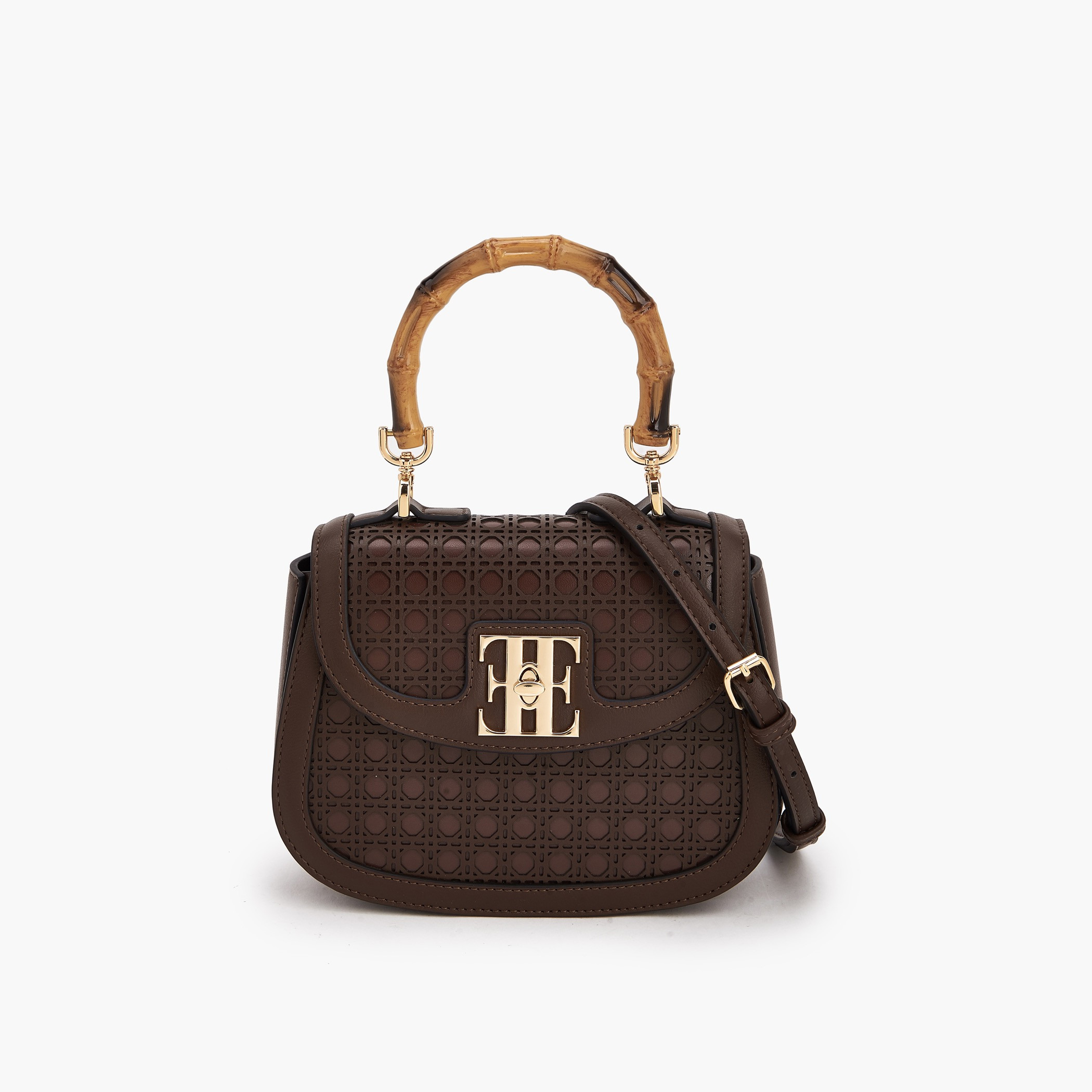 Elle Textured Crossbody Bag with Detachable Strap-women-bagsandwallets-handbags-image-1