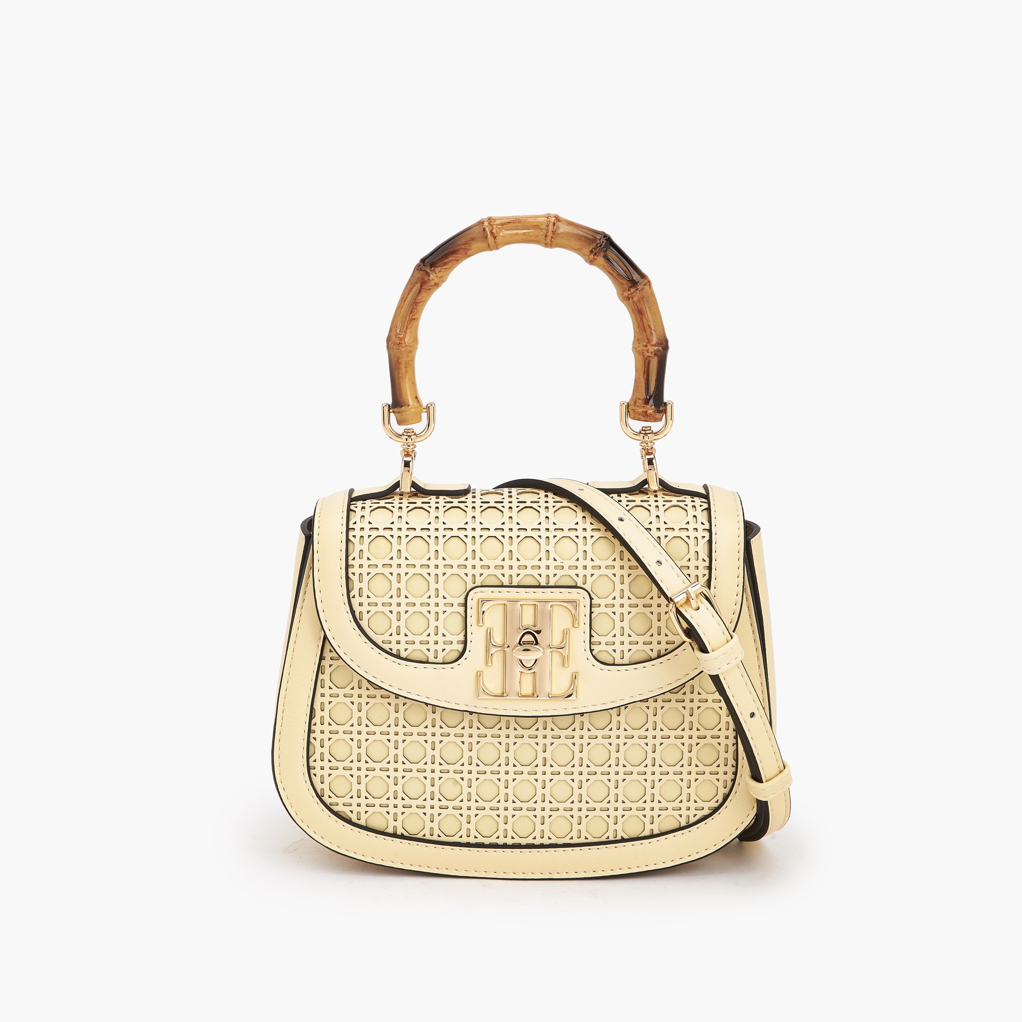 Elle Textured Crossbody Bag with Detachable Strap-women-bagsandwallets-handbags-image-1