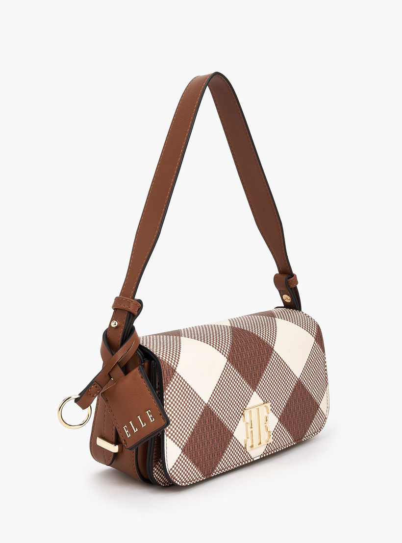 شنطة كتف كاروهات بطية إغلاق من إيل-women-bagsandwallets-handbags-image-4
