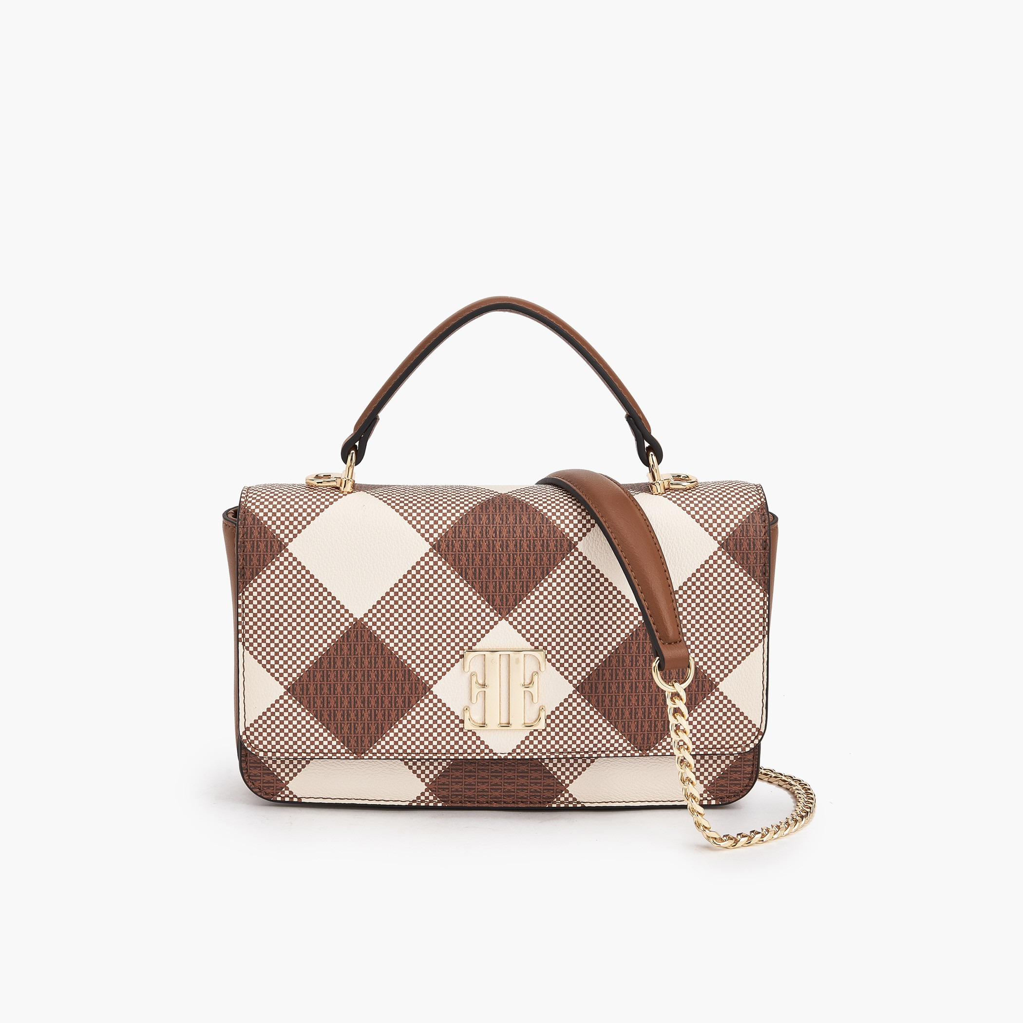 شنطة ساتشل بطبعات مونوجرام مع حزام سلسلة من إيل-women-bagsandwallets-handbags-image-1