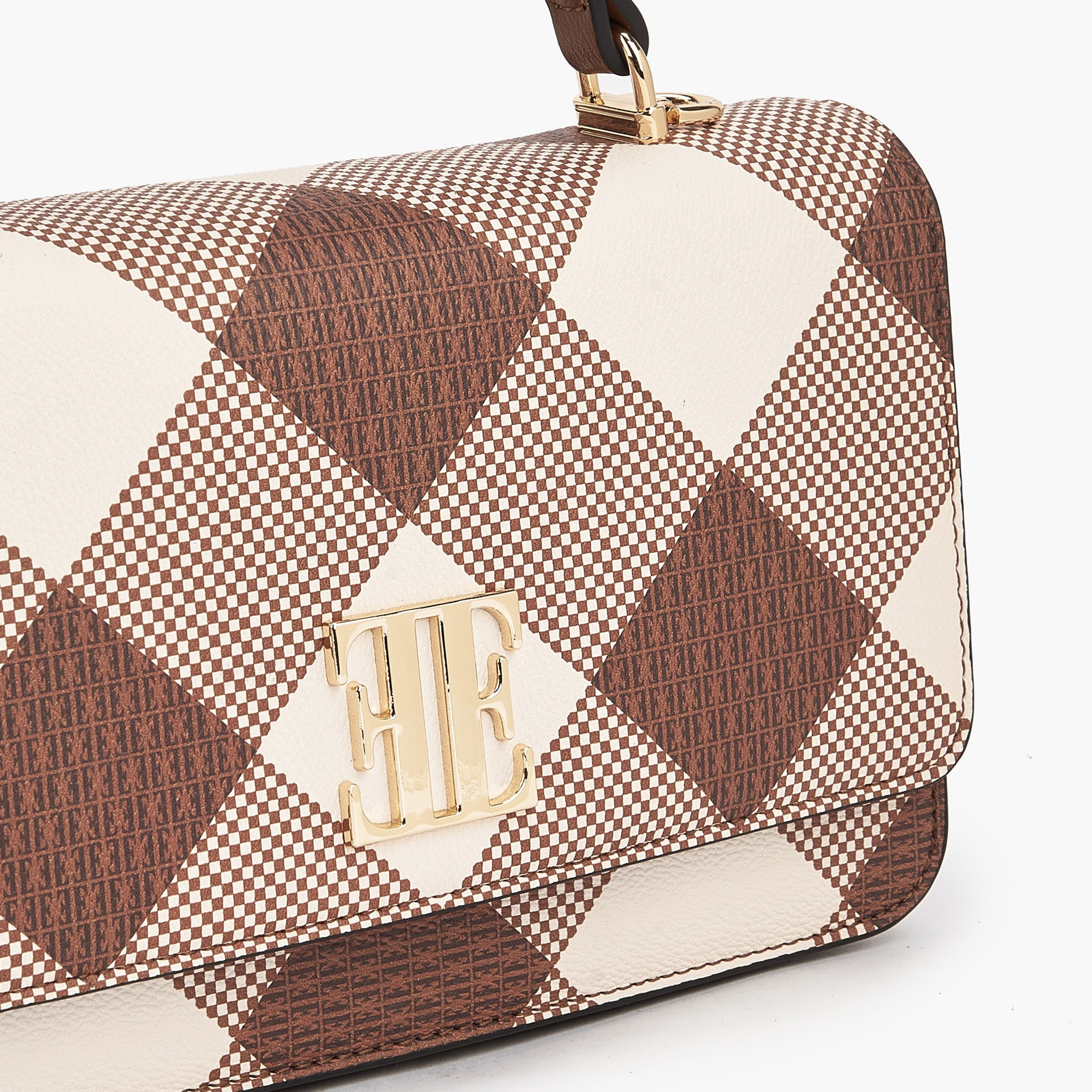 شنطة ساتشل بطبعات مونوجرام مع حزام سلسلة من إيل-women-bagsandwallets-handbags-image-4