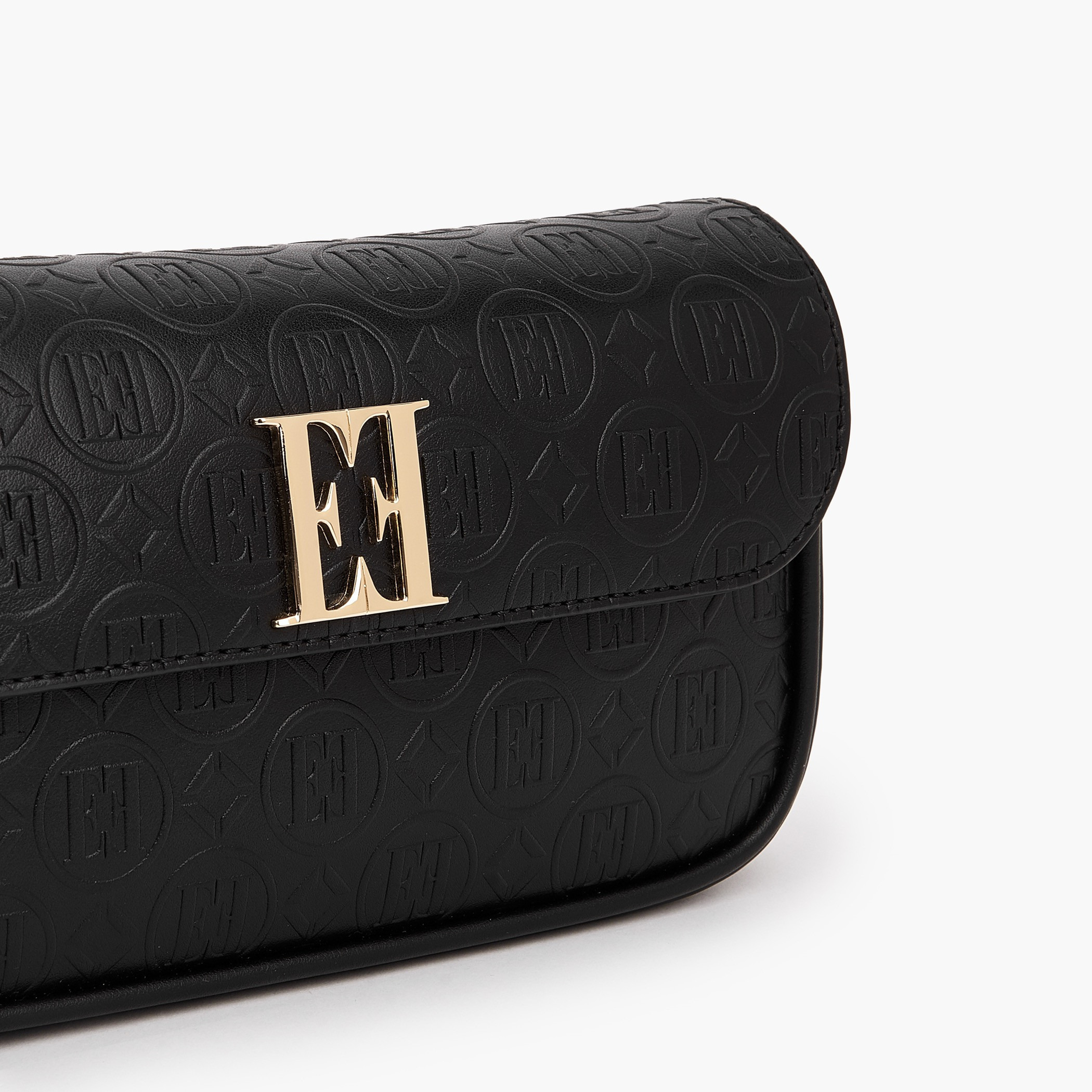 شنطة كروس بودي بحزام سلسلة ونقوش مونوجرام من إيل-women-bagsandwallets-handbags-image-4