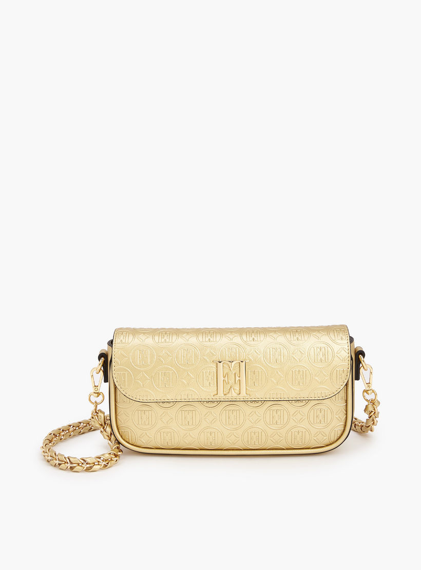 شنطة كروس بودي بحزام سلسلة ونقوش مونوجرام من إيل-women-bagsandwallets-handbags-image-1