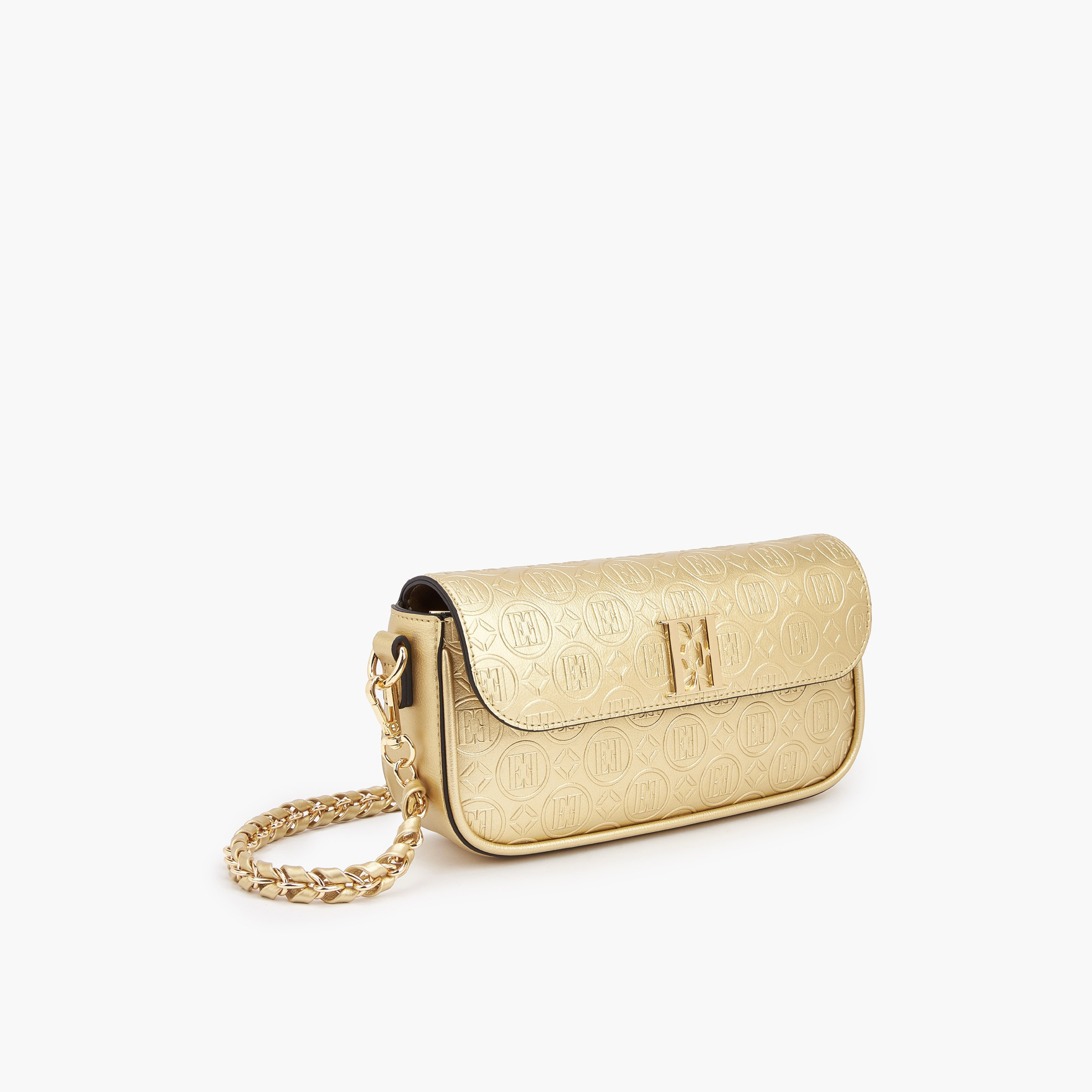 شنطة كروس بودي بحزام سلسلة ونقوش مونوجرام من إيل-women-bagsandwallets-handbags-image-4