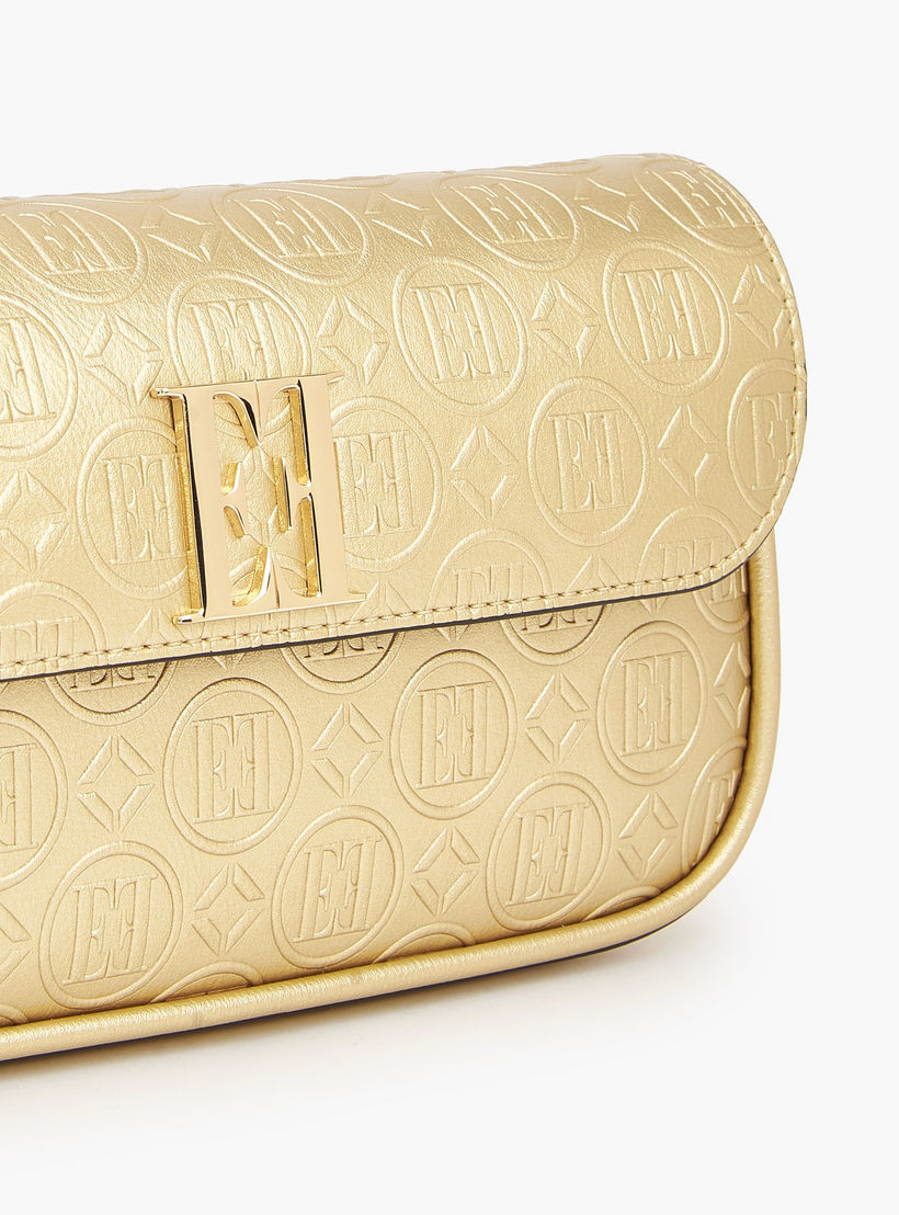 شنطة كروس بودي بحزام سلسلة ونقوش مونوجرام من إيل-women-bagsandwallets-handbags-image-5