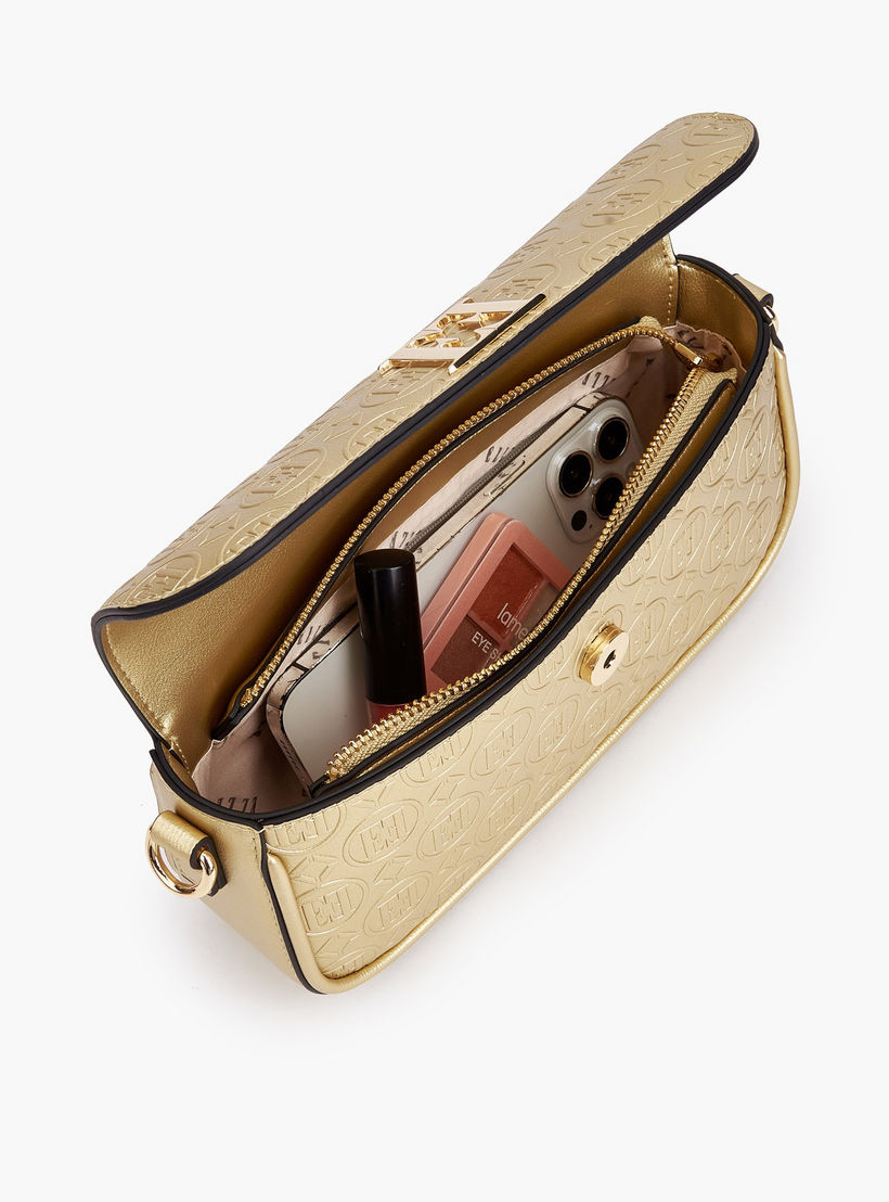 شنطة كروس بودي بحزام سلسلة ونقوش مونوجرام من إيل-women-bagsandwallets-handbags-image-8