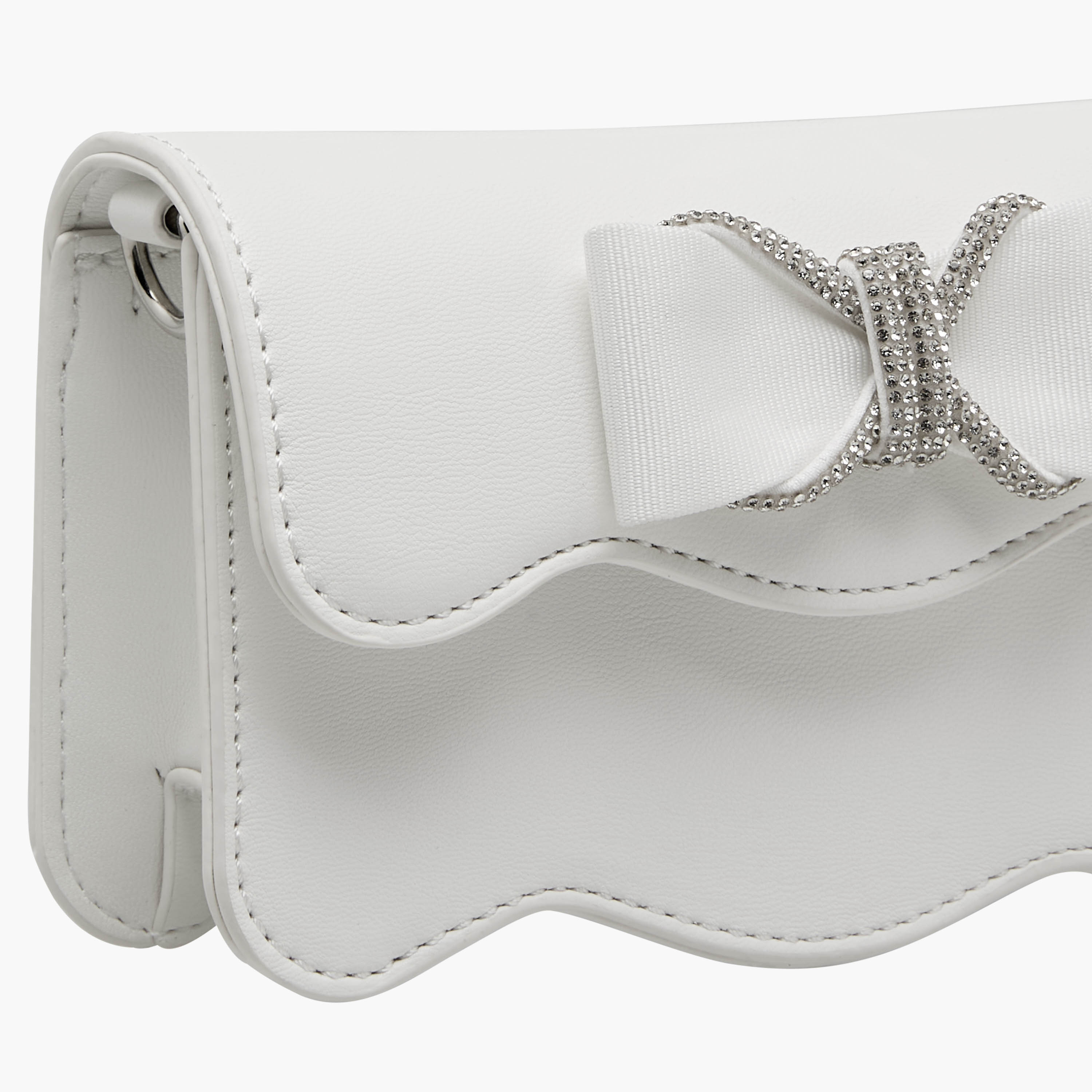 Celeste Scalloped Bow Embellished Crossbody Bag with Chain Strap-girls-accessories-bags-image-5