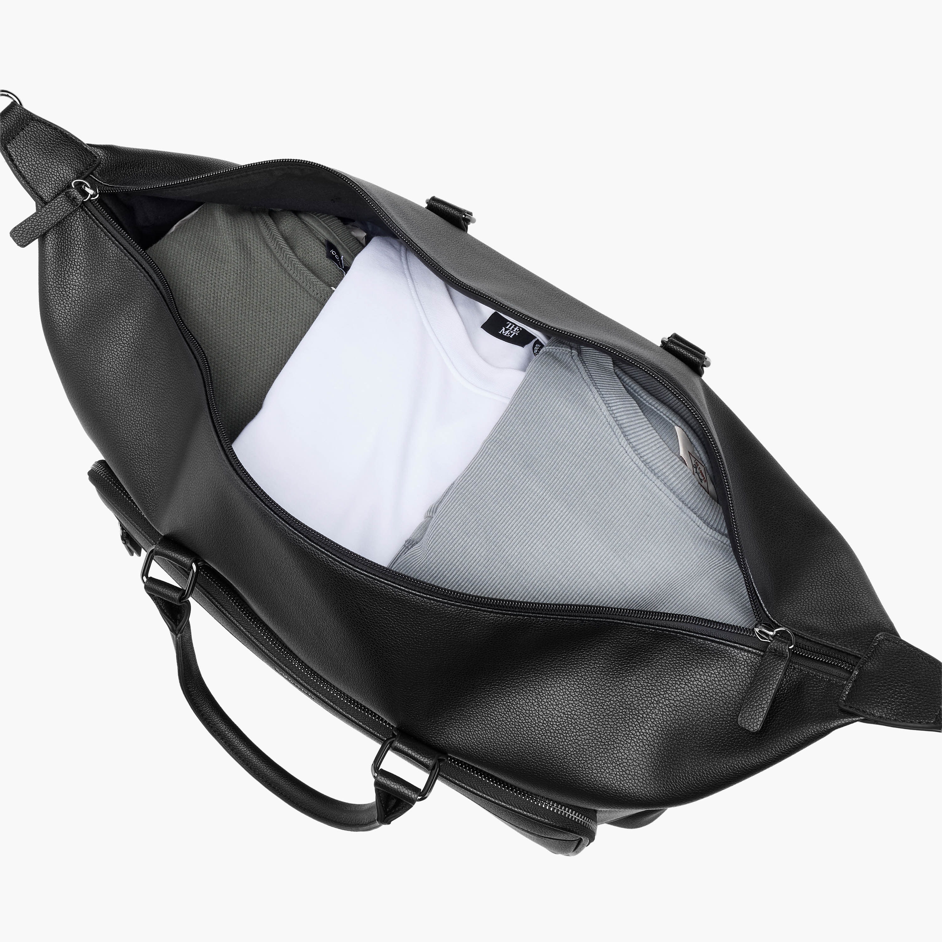 Duchini Textured Duffle Bag with Detachable Strap-travel-luggagesandbags-dufflebags-image-9