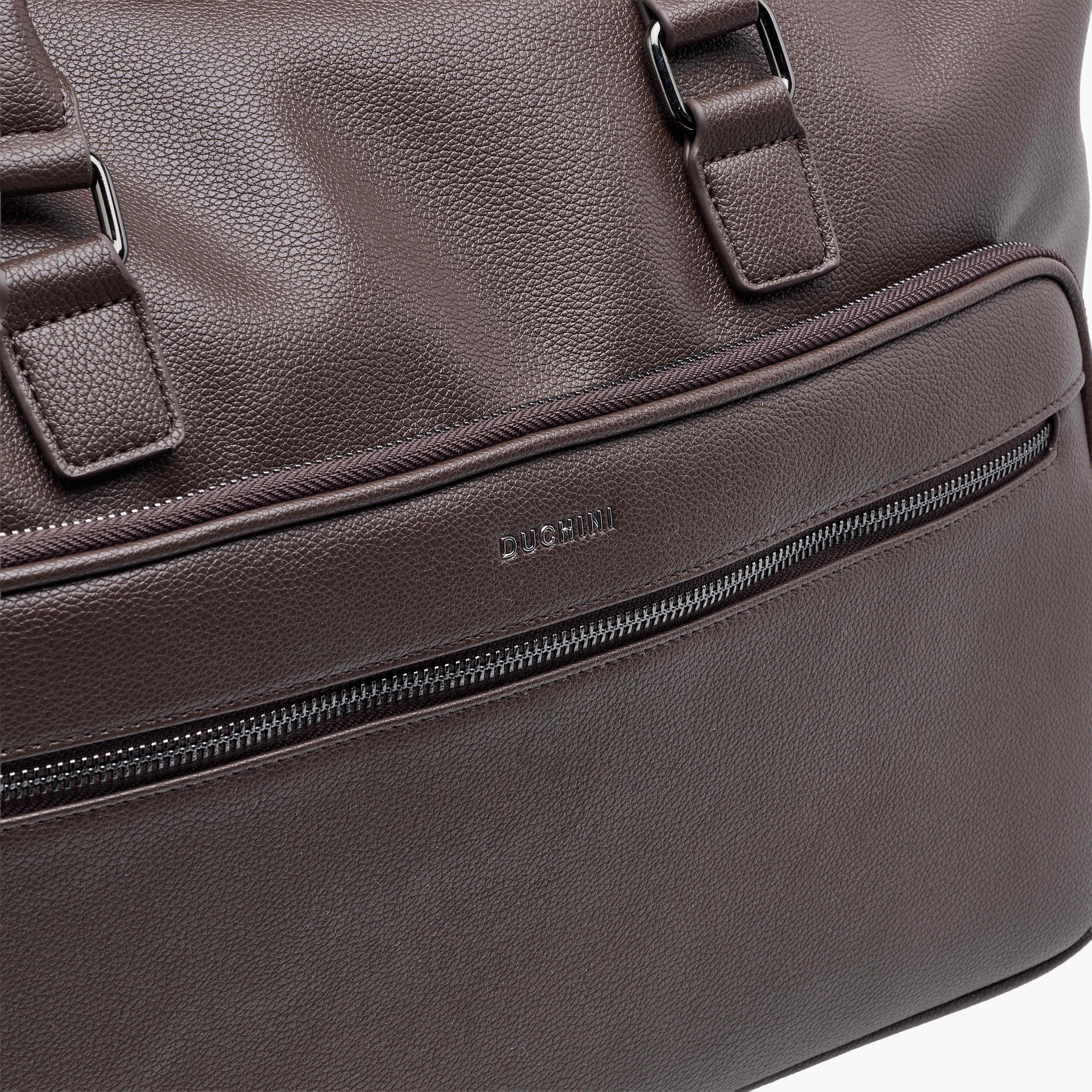 Duchini Textured Duffle Bag with Detachable Strap-travel-luggagesandbags-dufflebags-image-5