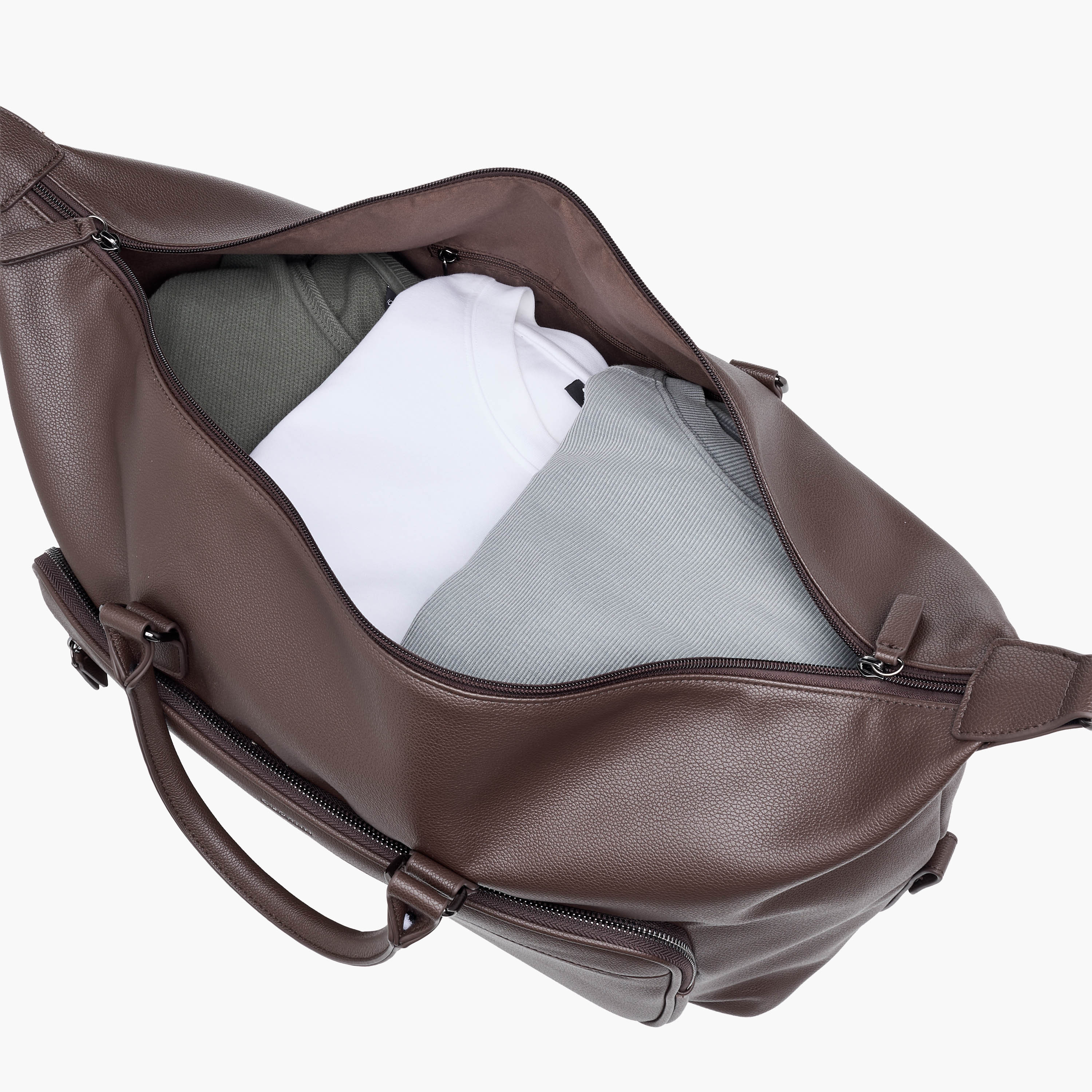 Duchini Textured Duffle Bag with Detachable Strap-travel-luggagesandbags-dufflebags-image-9