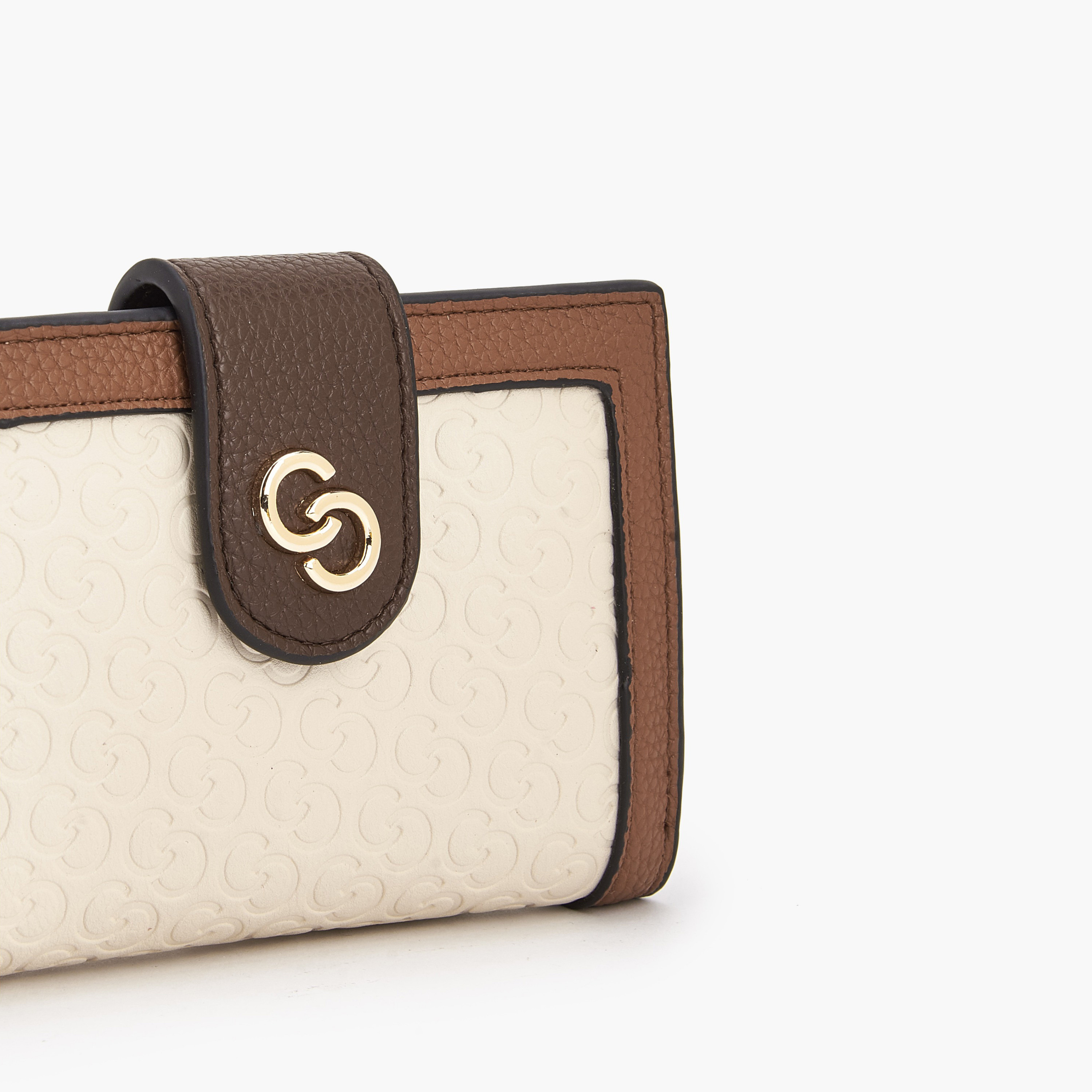 Celeste Monogram Embossed Wallet with Snap Button Closure-women-bagsandwallets-wallets-image-3