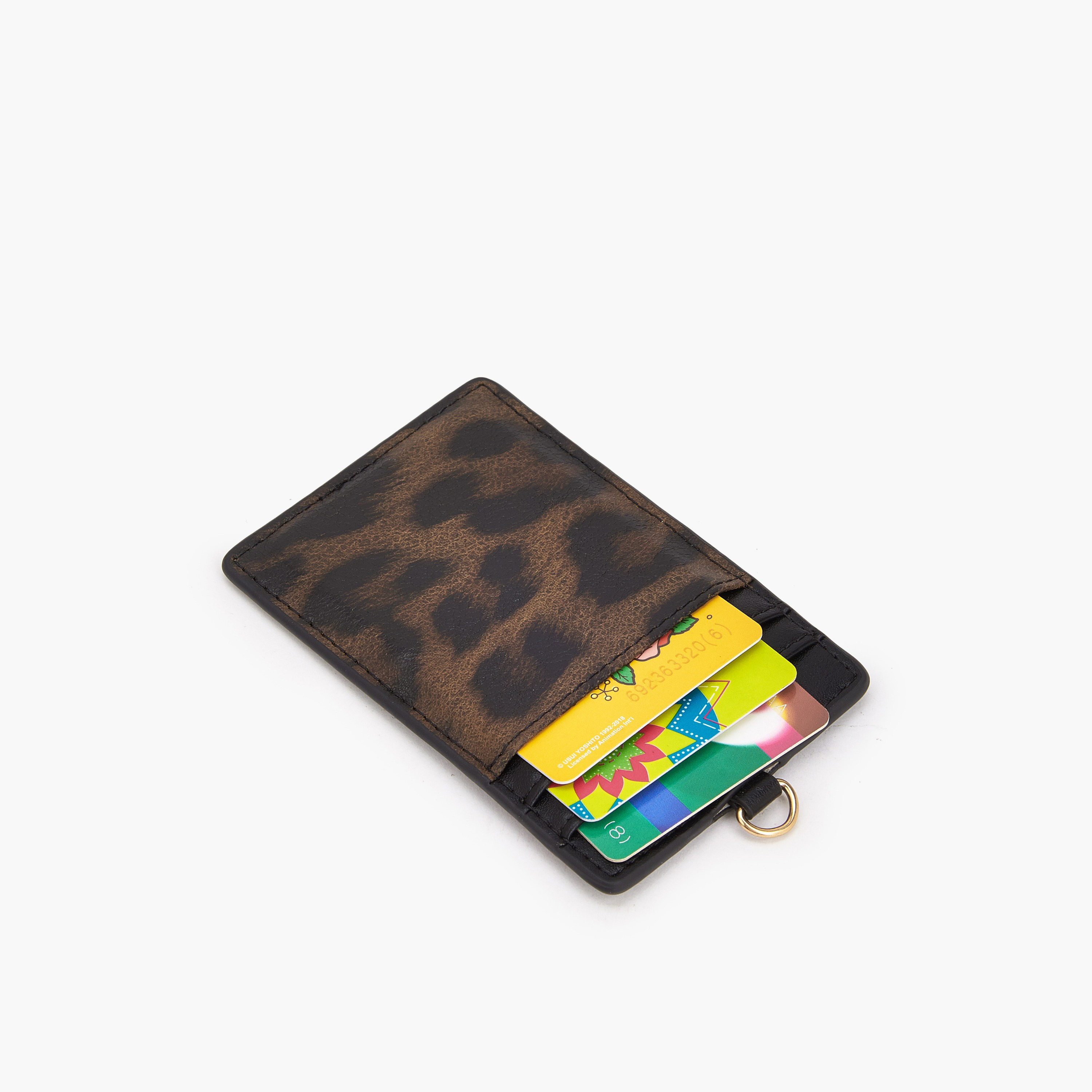Celeste Animal Print Card Holder with Chain Strap-women-bagsandwallets-wallets-image-7