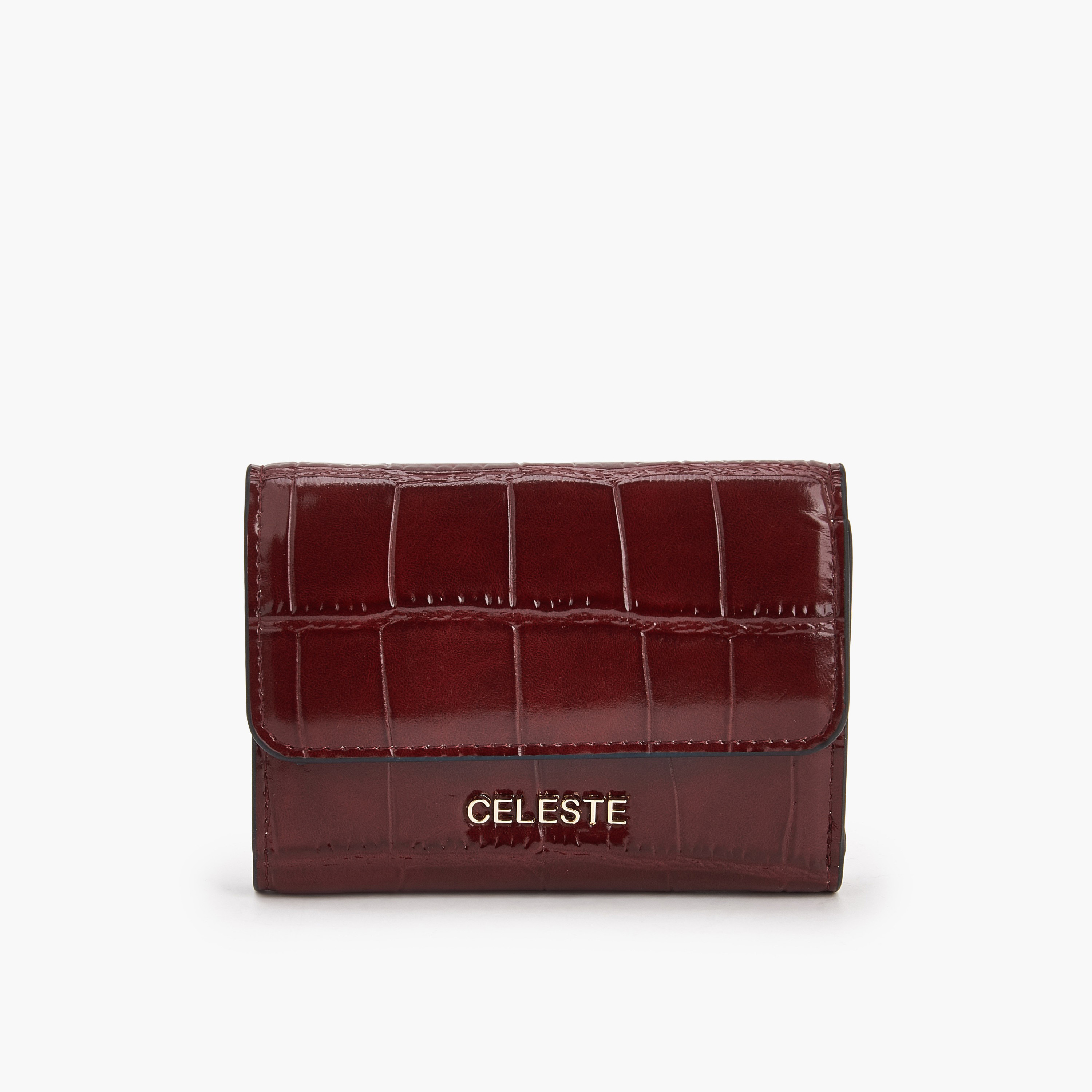 محفظة بارزة الملمس بزر إغلاق من سيليست-women-bagsandwallets-wallets-image-1