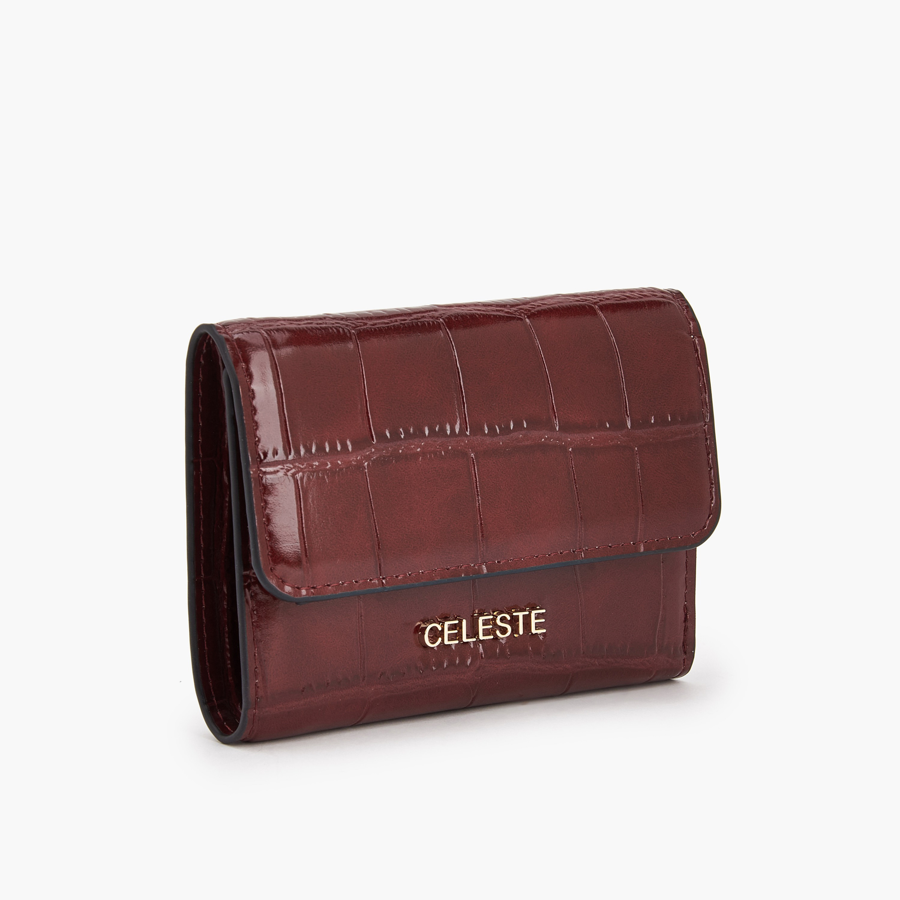 محفظة بارزة الملمس بزر إغلاق من سيليست-women-bagsandwallets-wallets-image-2