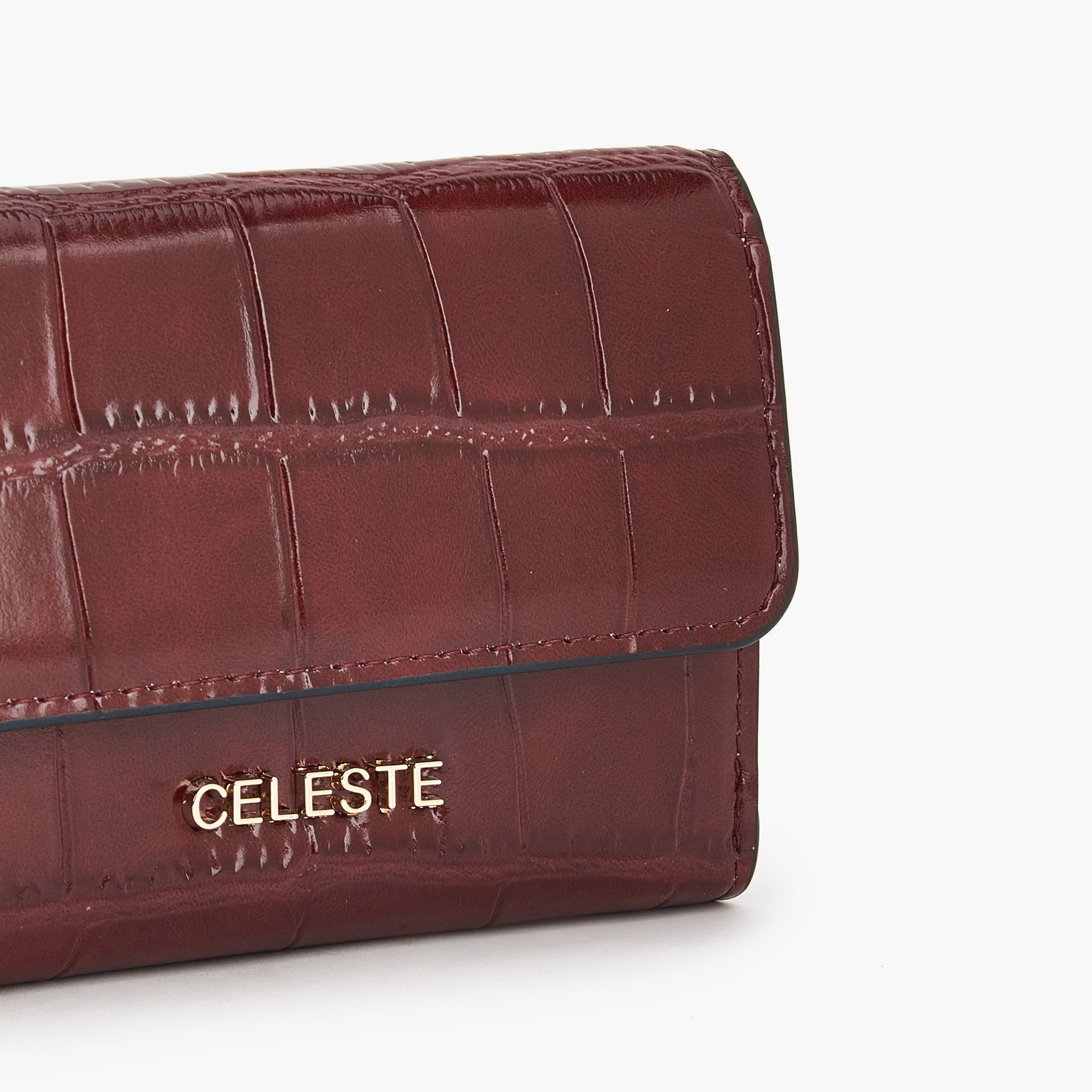 محفظة بارزة الملمس بزر إغلاق من سيليست-women-bagsandwallets-wallets-image-3